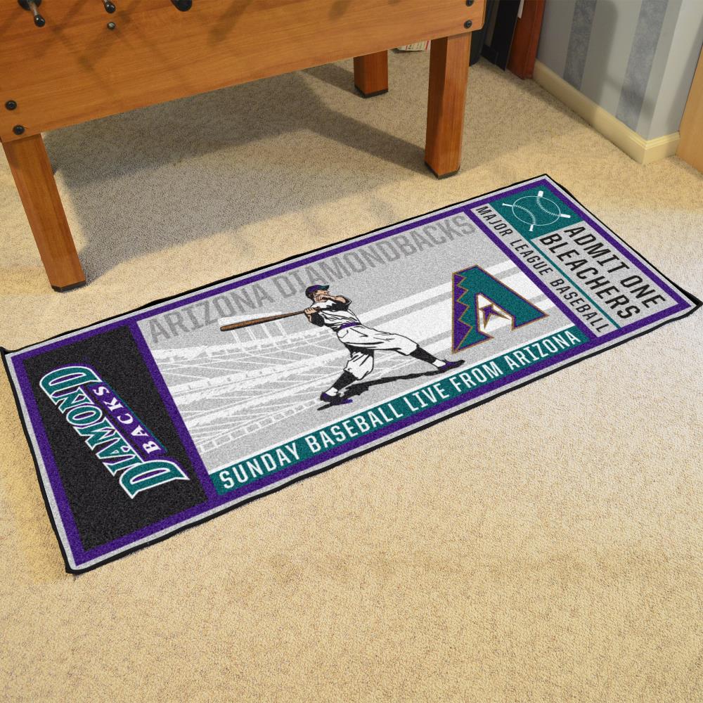 FANMATS NFL Ticket Runner 3 x 6 Brown Indoor Solid Runner Rug in the Rugs  department at