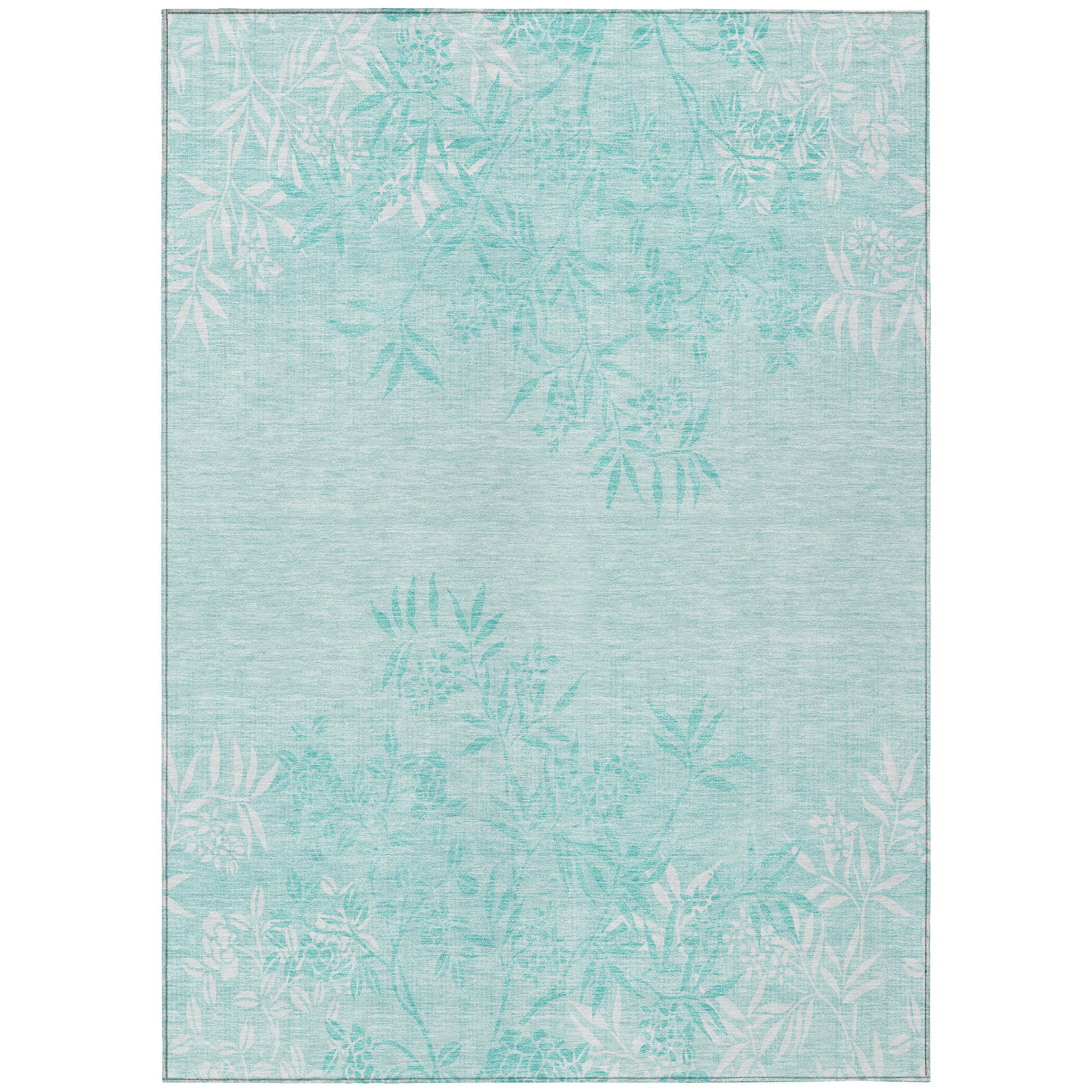 Addison Rugs ACN673TE5X8 Chantille ACN673TE 5 x 7 (ft) Polyester Teal Rectangular Indoor/Outdoor Geometric Machine washable Area rug