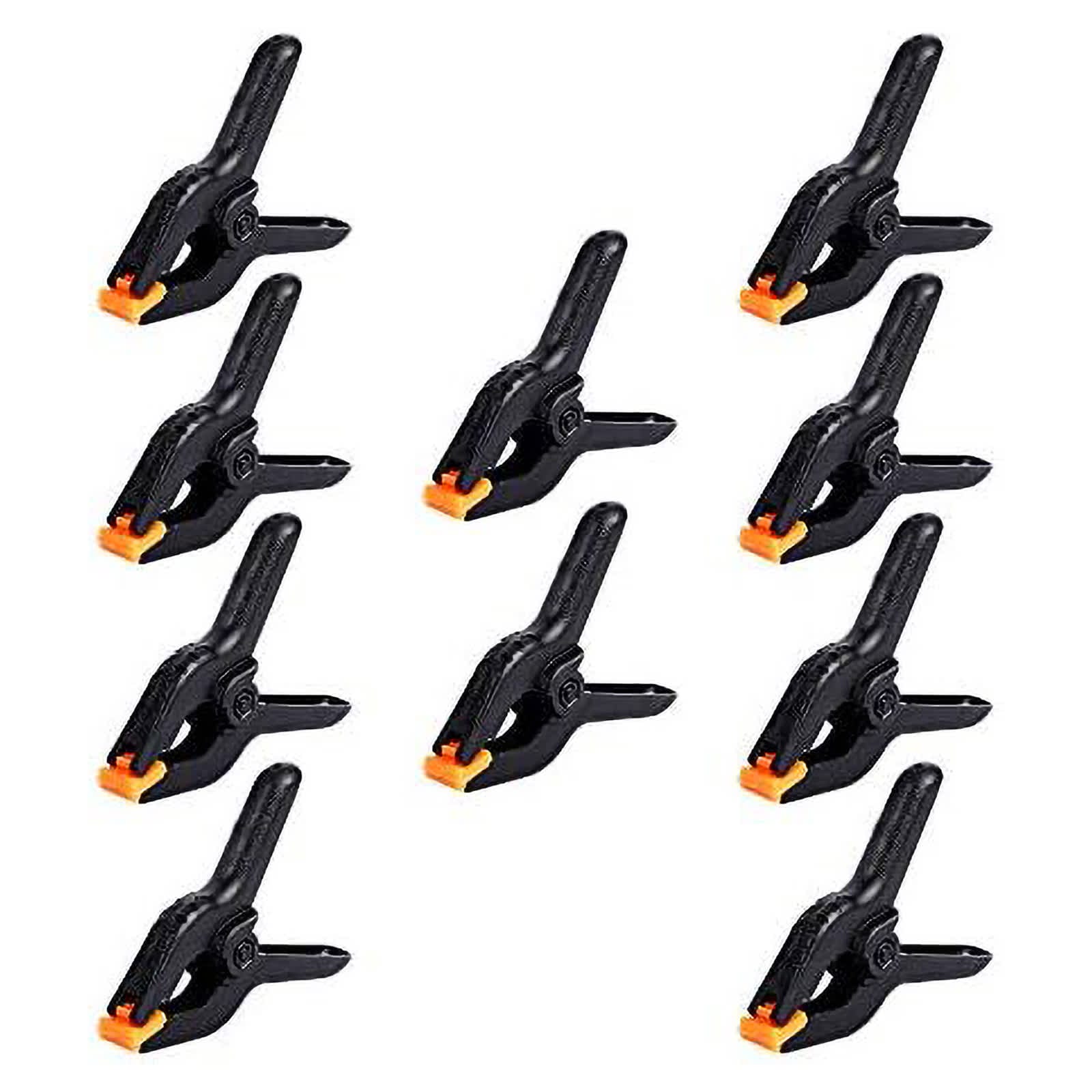 Etokfoks EFT1004H74 10 Pack 4.5 Inch Professional Plastic Large Spring Clamps Heavy Duty for Crafts Photography Home Improvement and More