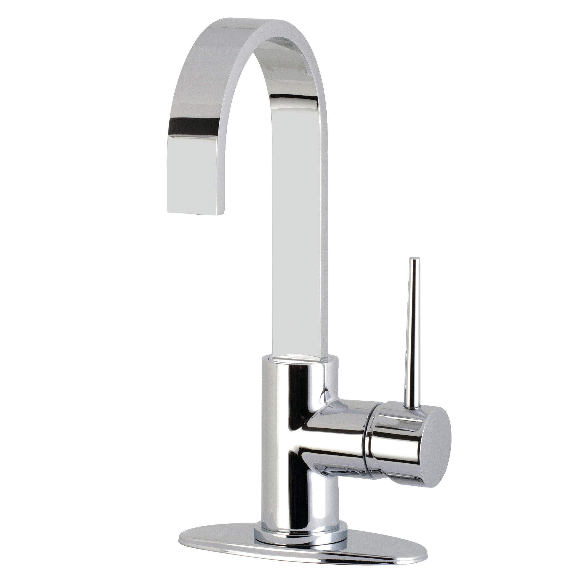 Kingston Brass WLLS8611NYL New York Polished chrome Single Handle Deck-mount Bar and Prep Kitchen Faucet ( Deck Plate Included )