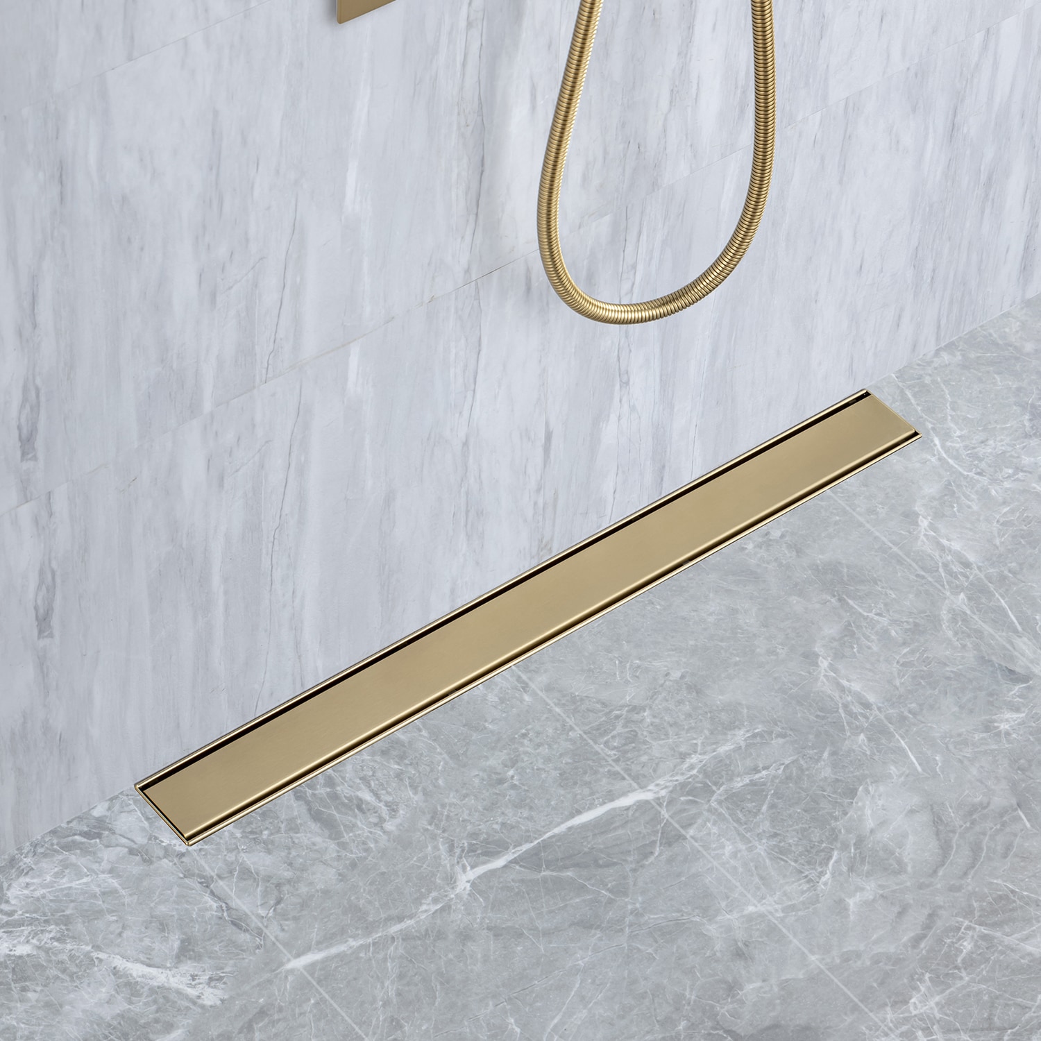 Rainlex 28 Inch W Linear Grid Shower Drain