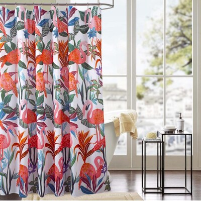 Printed Shower Curtain Curtains, Red Paisley Print Shower Curtain