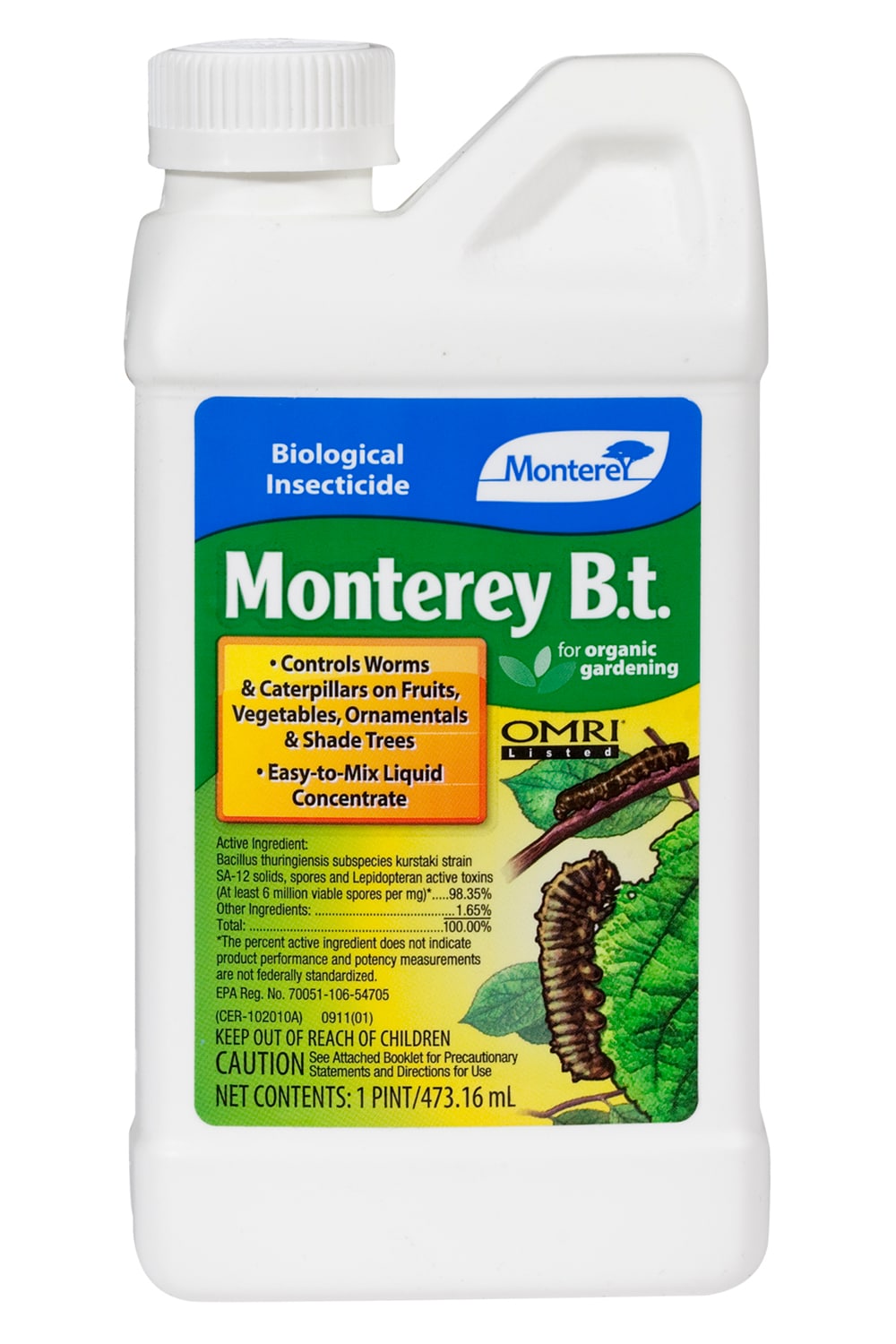 Monterey 16-fl oz B.T. Insecticide Concentrate Organic Natural