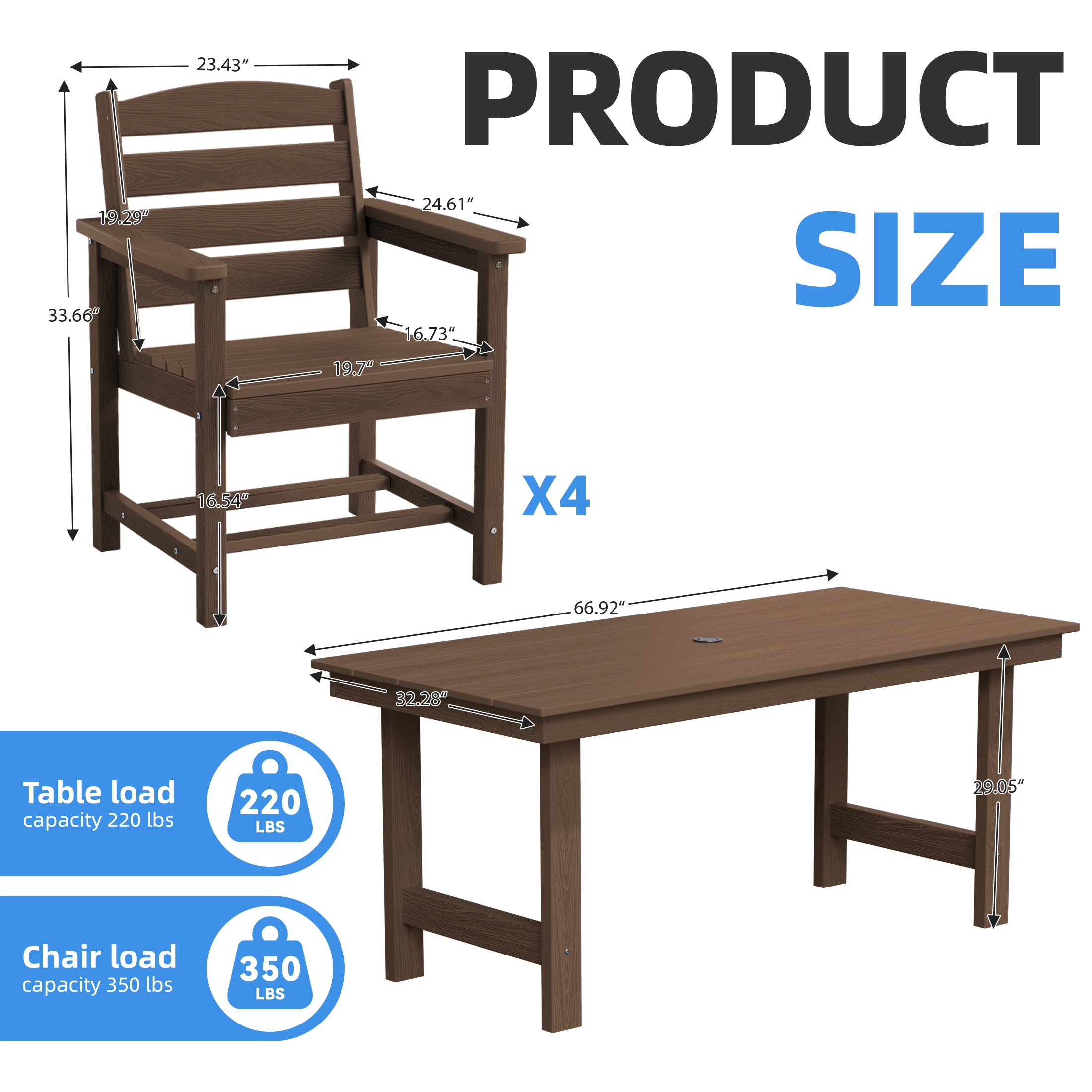JEAREY PESFJJK-02-BG Patio-Dining-Sets - View #3