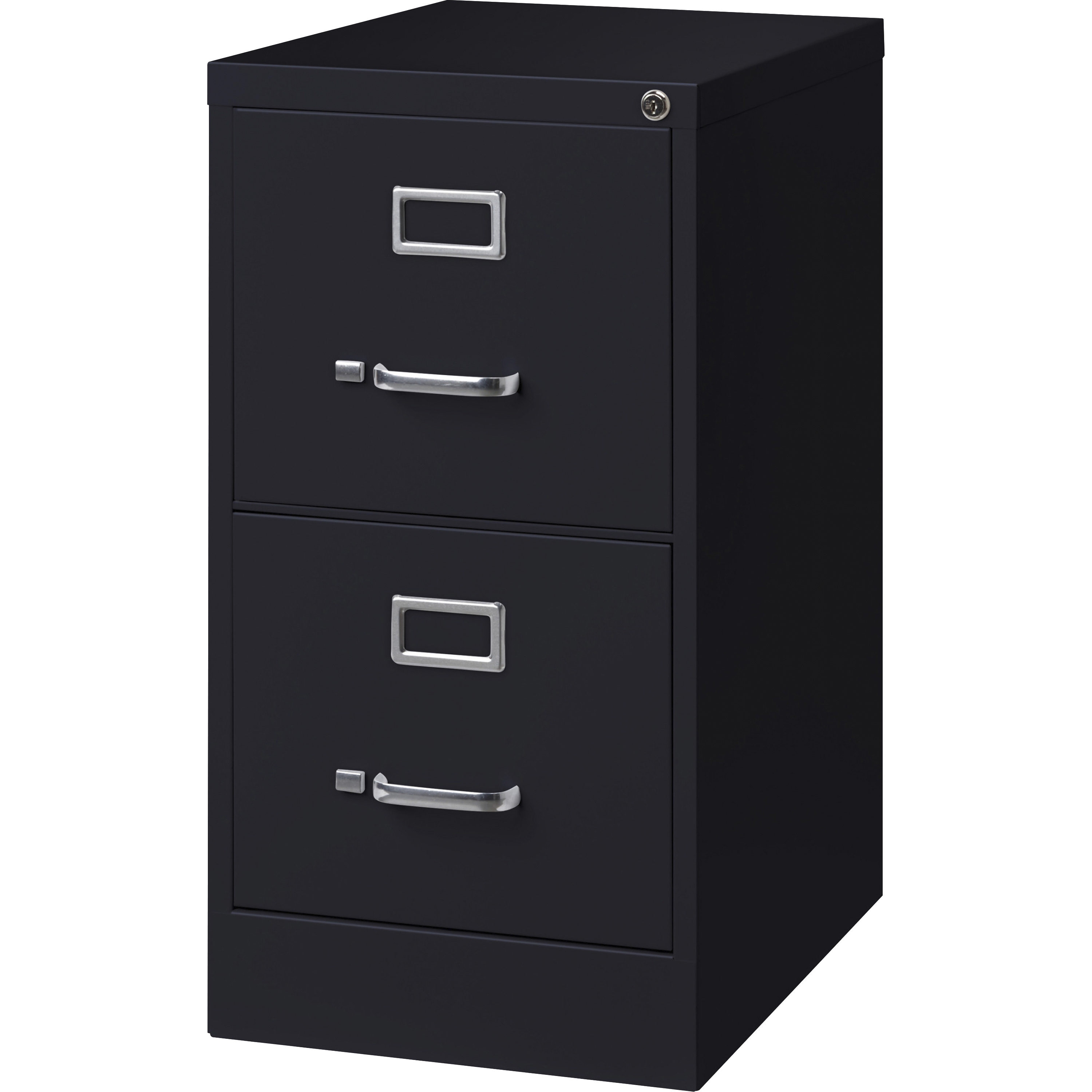 Lorell Black 2-Drawer File Cabinet In The File Cabinets Department At  Lowes.Com