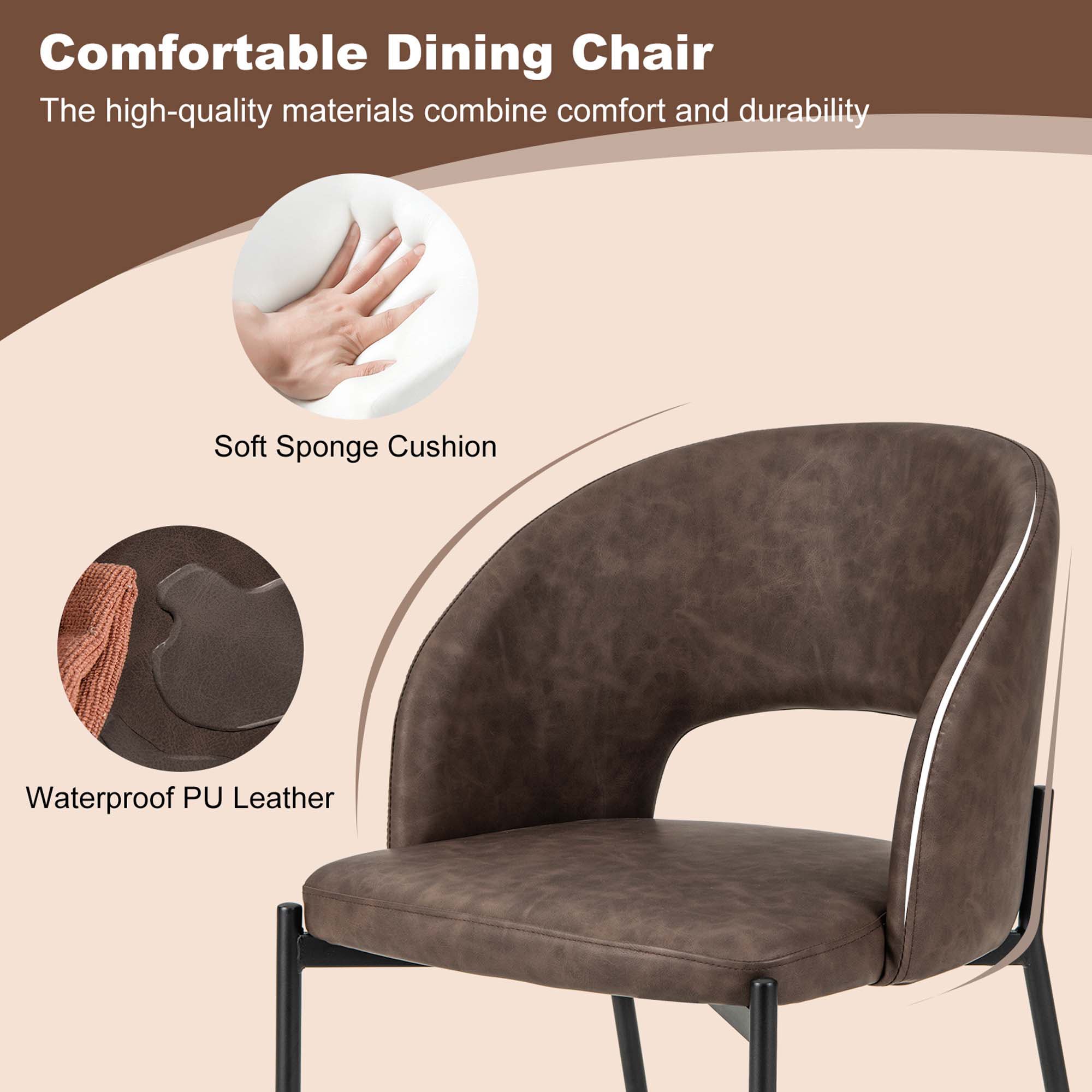 Costway HCST01612 Dining-Chairs - View #3