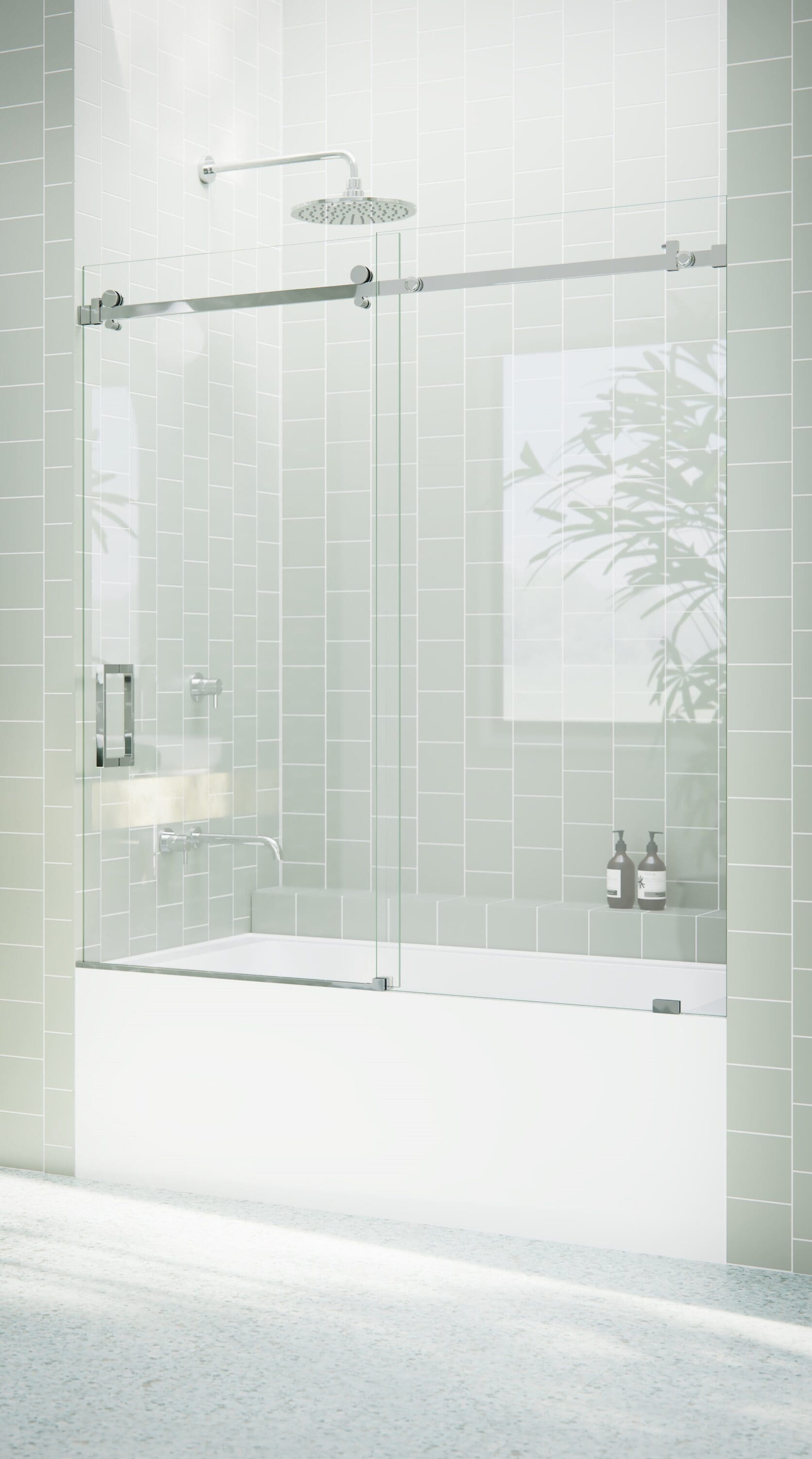 Glass Warehouse B-SQSLD-56-CH Bathtub-Doors - View #3