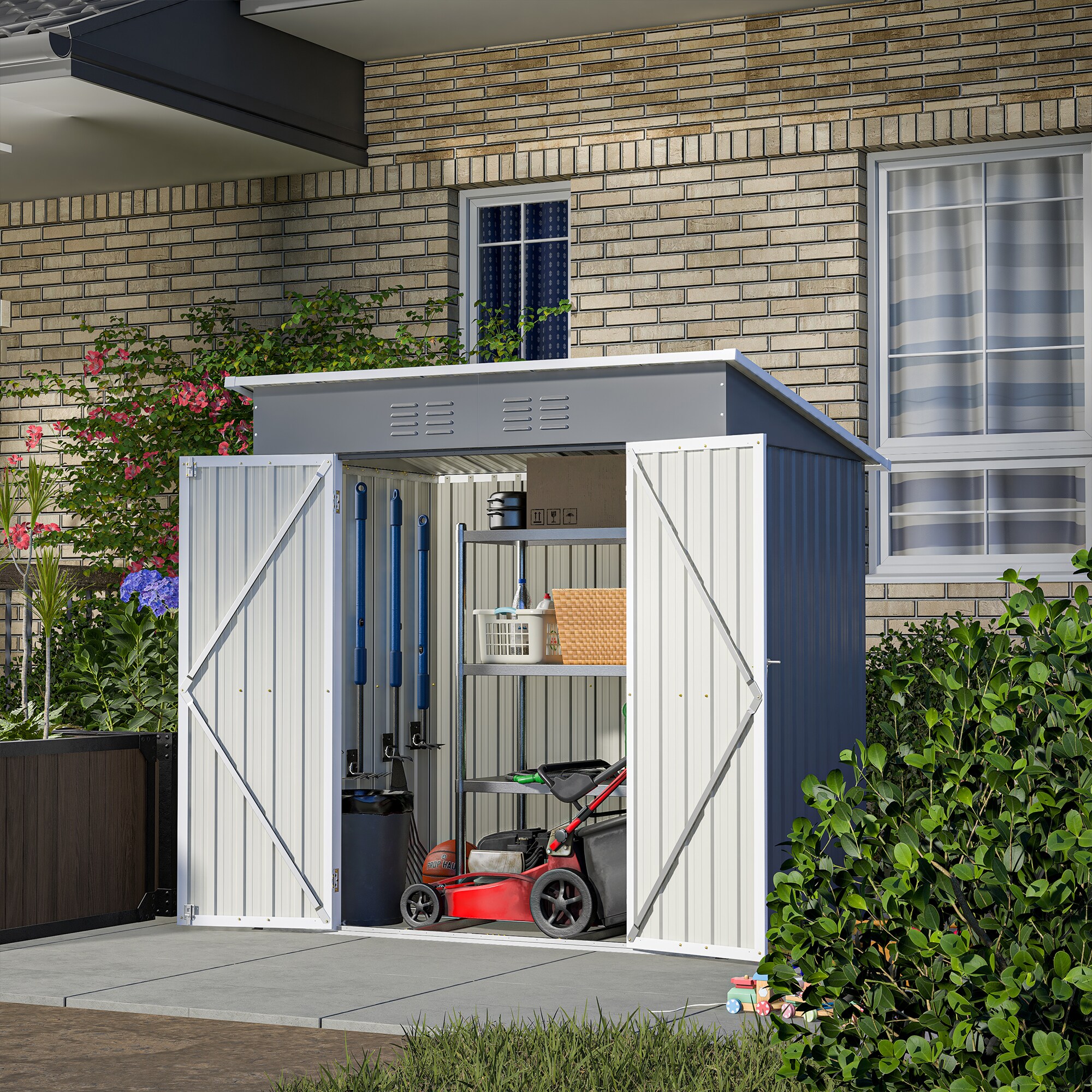Mondawe MD-WWC00064 Metal-Storage-Buildings-Sheds - View #2