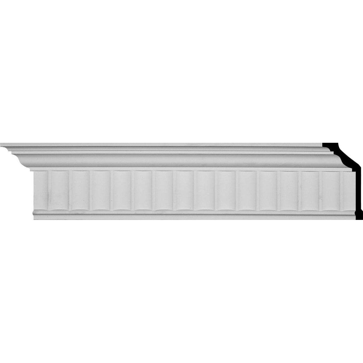 Ekena Millwork MLD05X03X06LY-CASE-8 Lyon 5-1/2-in x 7-ft 10-1/2-in Primed Urethane Crown Moulding 8 -Pack