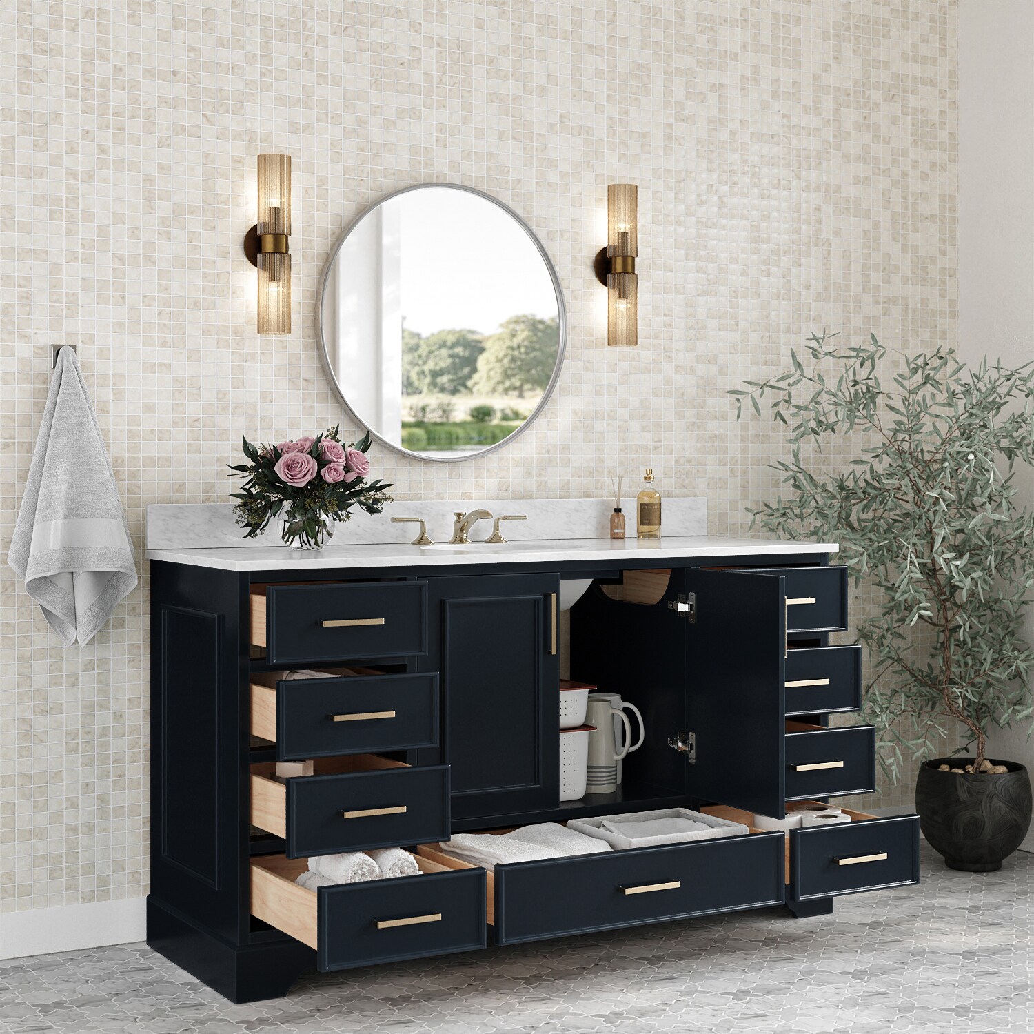 ARIEL M061SCW2OVOMNB Bath-Vanity-Combo - View #3