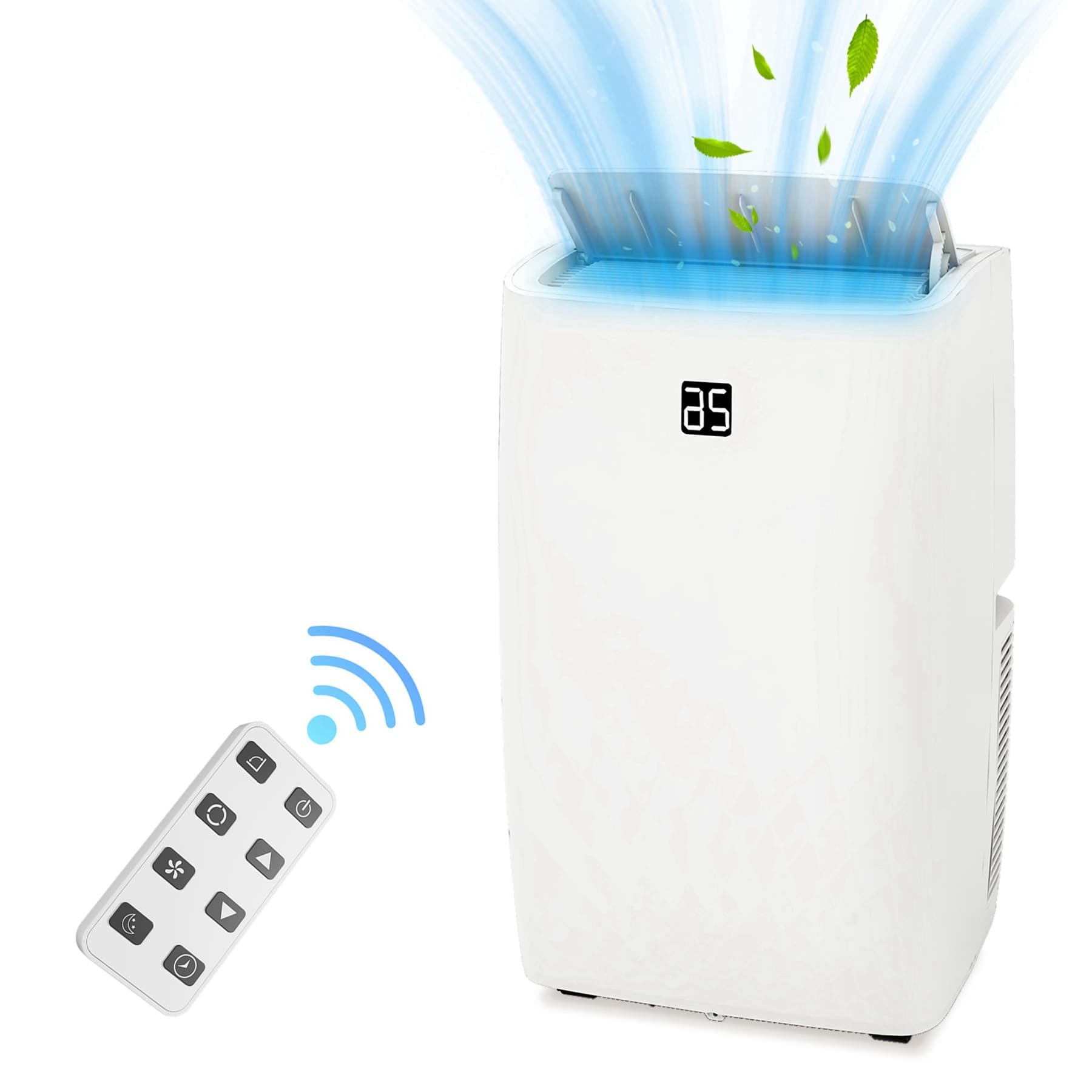 WhizMax LSTY00PHO-10I2J5VV 9200 BTU DOE 115 Voltage Portable Air Conditioner with Remote Control Included Cools 750 Sq. Ft.