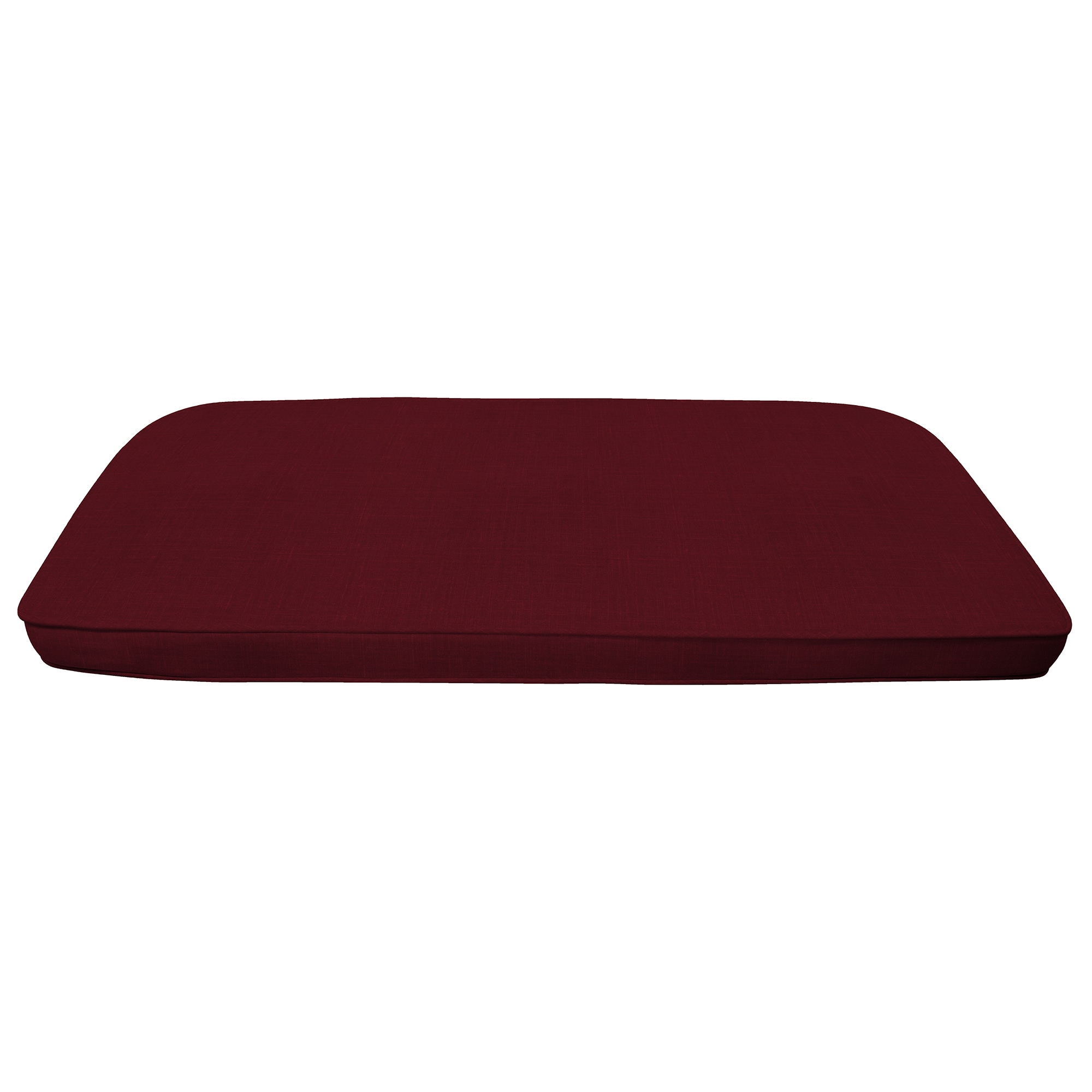 Style Selections Lola 18-in x 42-in Wine Patio Bench Cushion in the ...