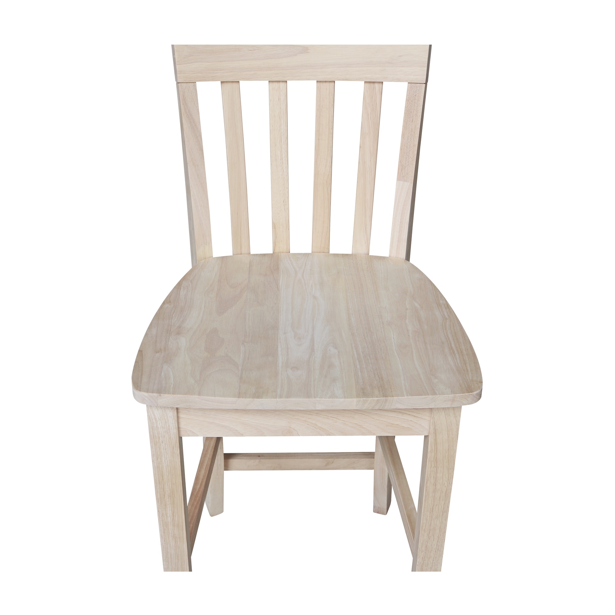 Brown Solid Wood 24" Slatback Stool