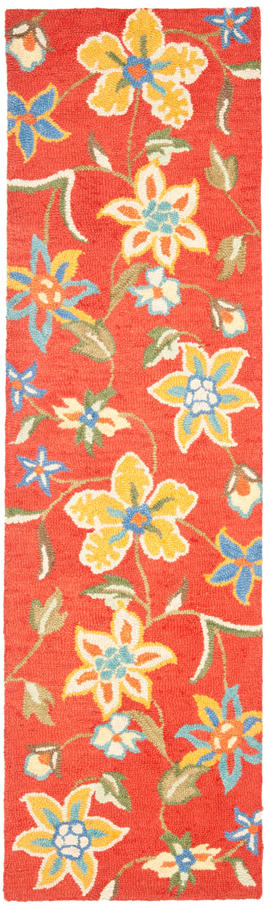 Blossom Hand Hooked Floral Wool Area Rug
