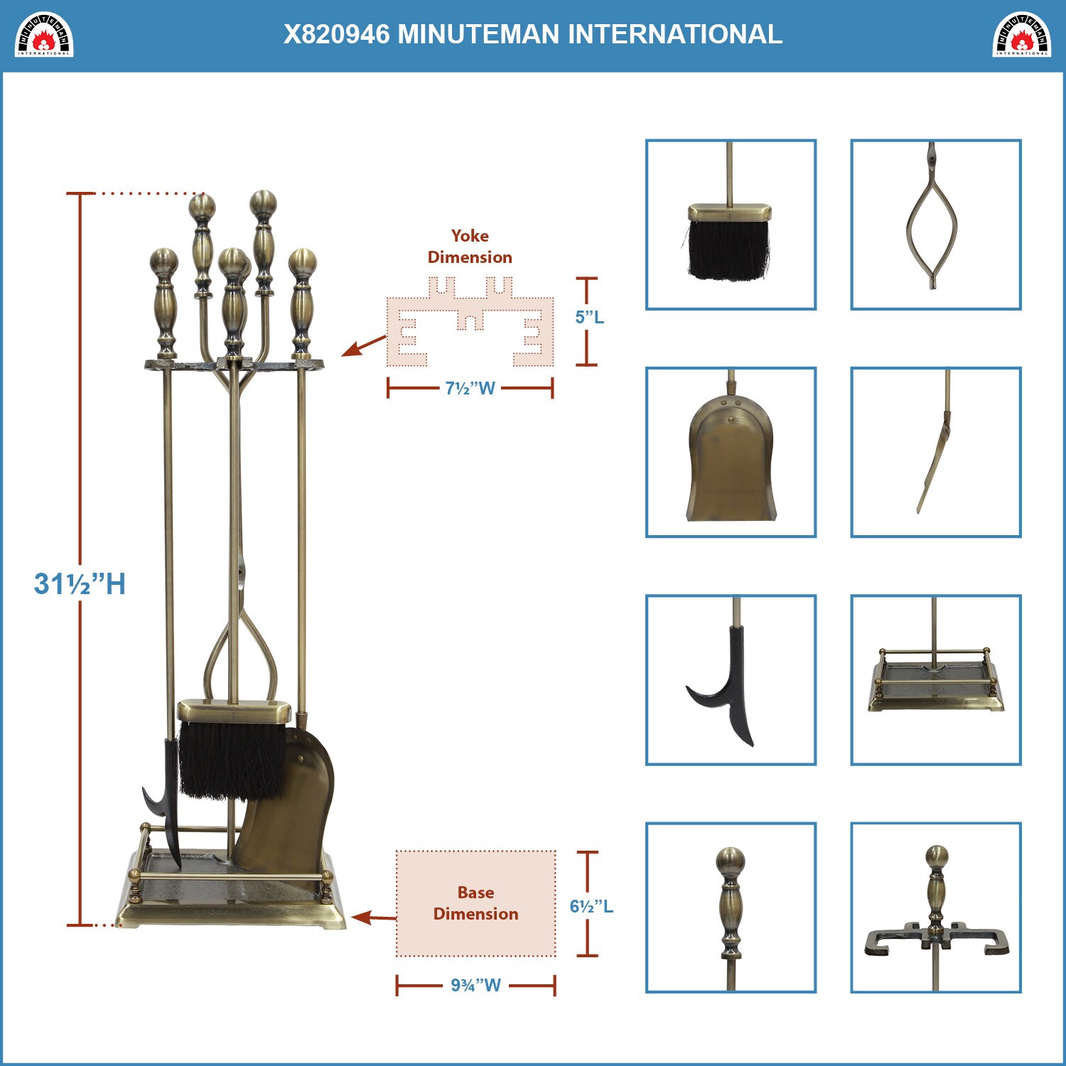 Minuteman International X820946 Fireplace-Tools - View #4