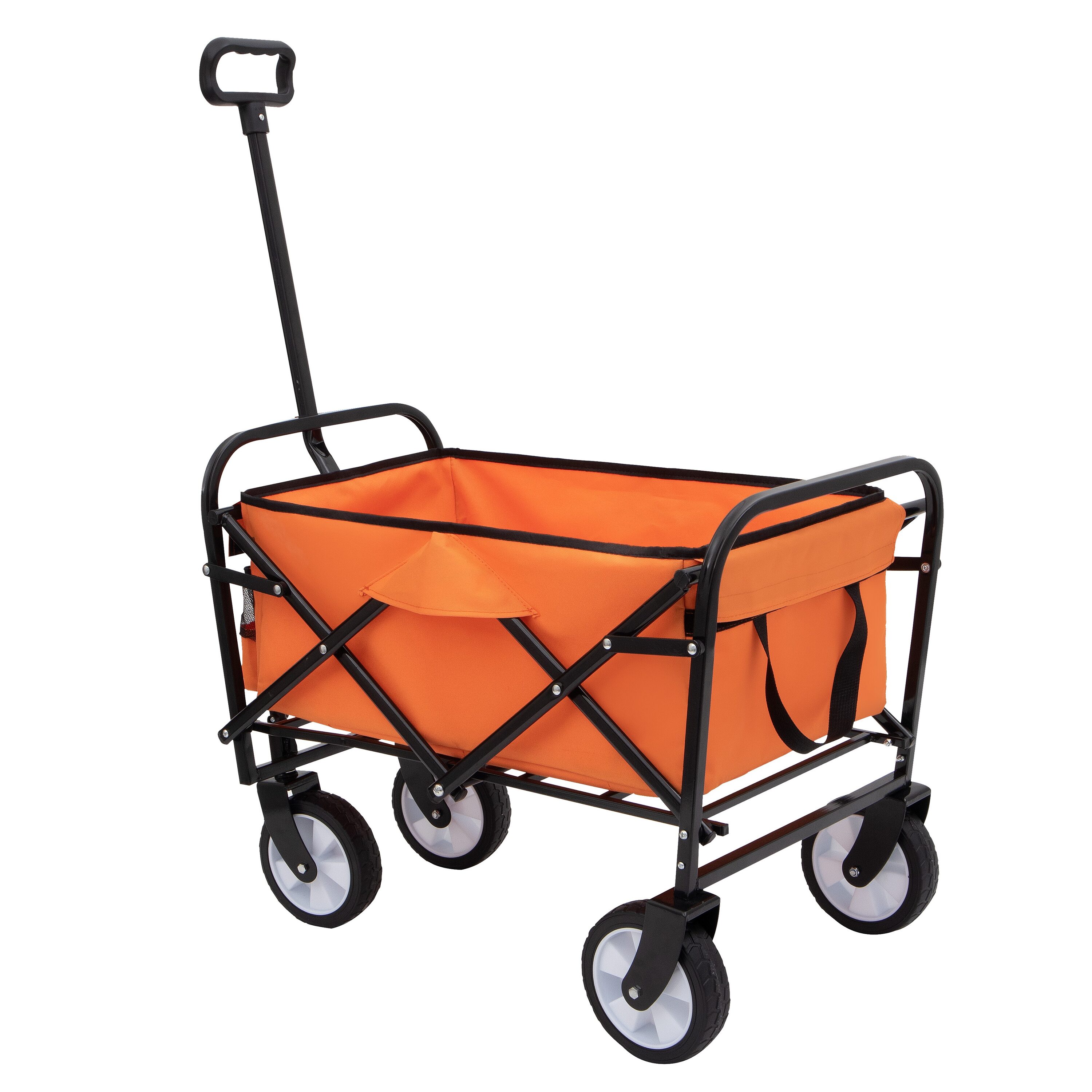 Maocao Hoom JLP210075 Foldable Wagon Cart 2.1-cu ft Steel Folding Yard Cart