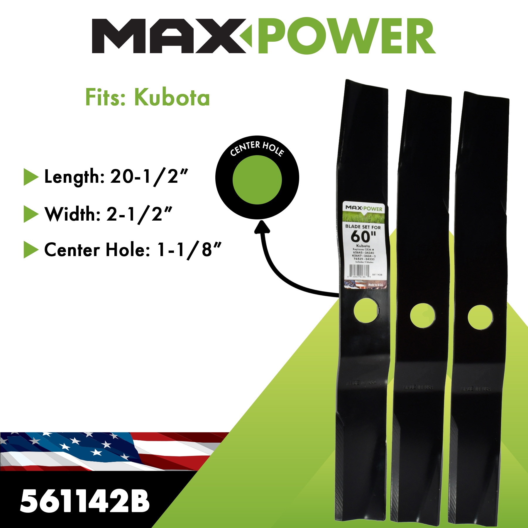 MaxPower 561142B Ope-Mower-Blades - View #2