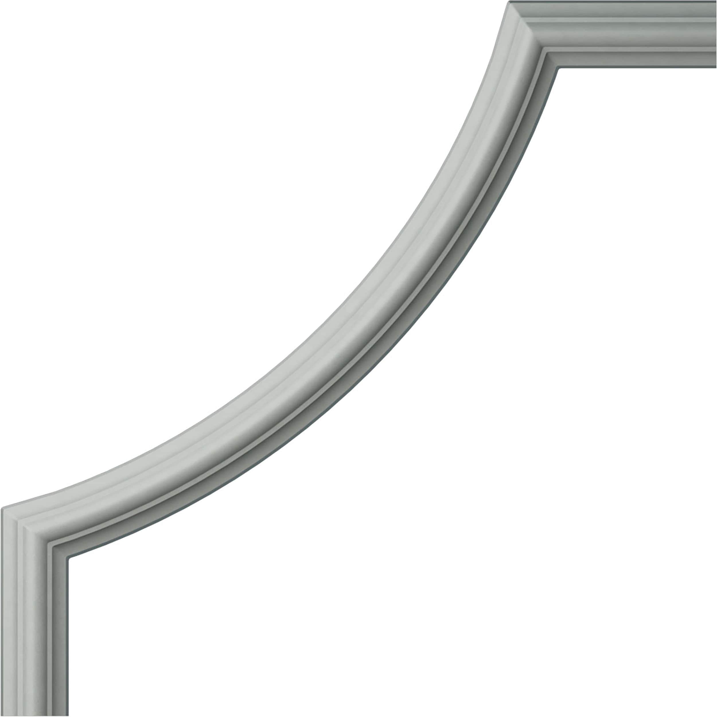 Ekena Millwork PML10X10CL Classic Primed Urethane Panel Corner Picture Frame Moulding