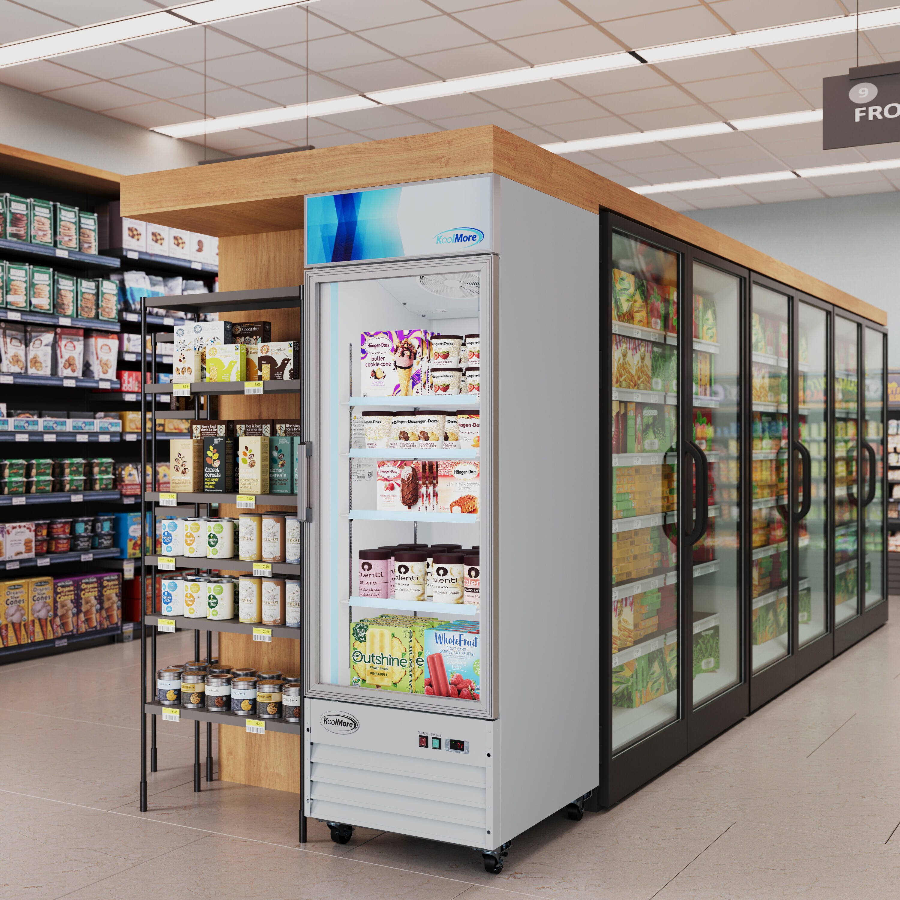 KoolMore LOW-KM-MDFX-7GD-13C Commercial-Freezers - View #3