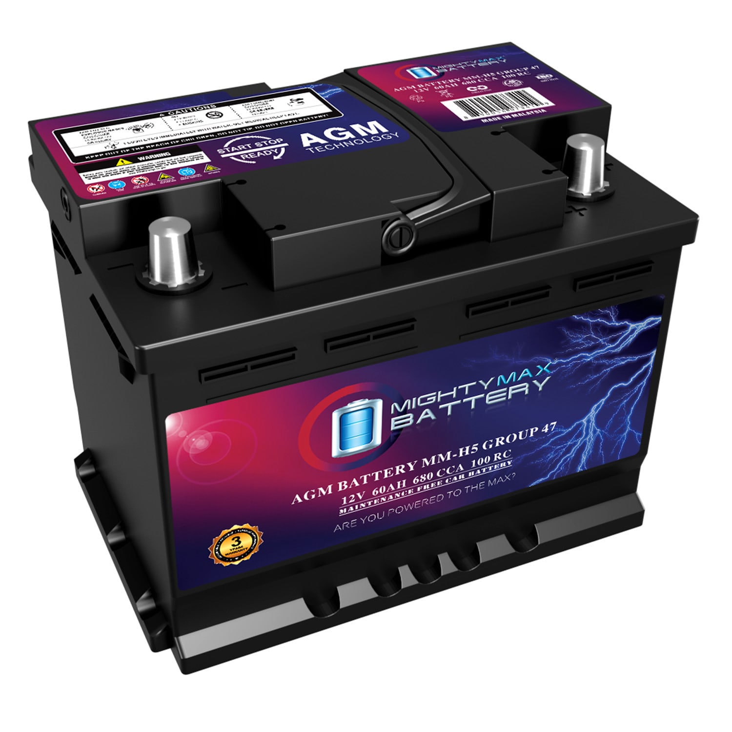 Mighty Max Battery Rechargeable Sealed lead acid 12600 Backup power Batteries #MAX3926699