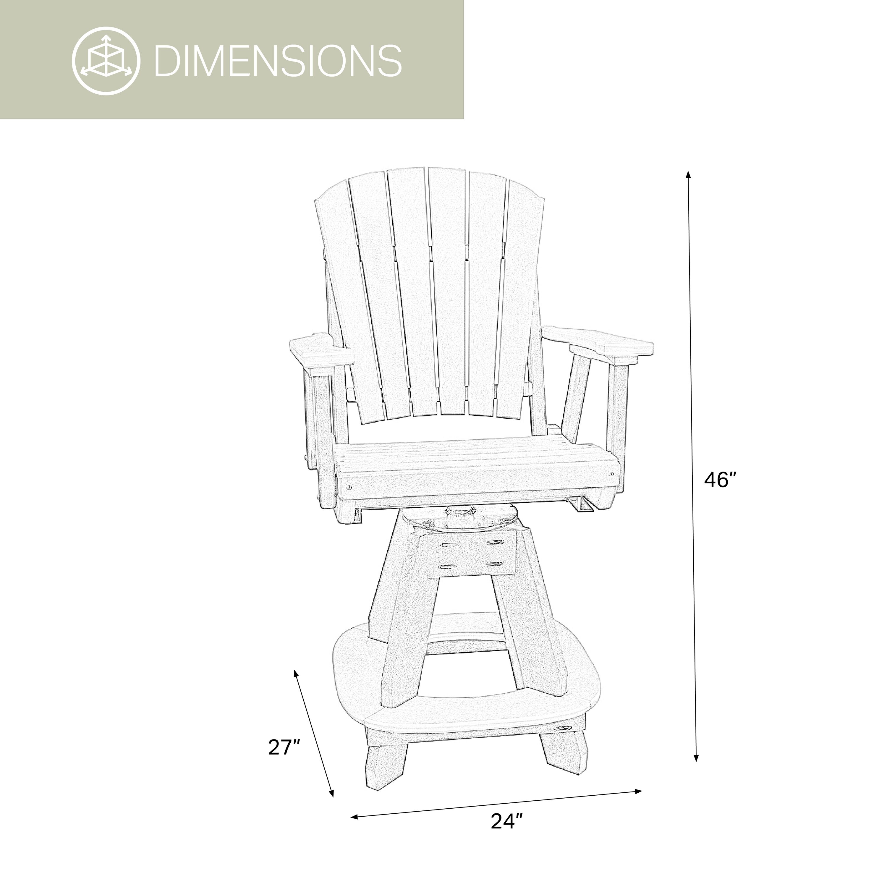 American Furniture Classics 130-C-WWTB Patio-Chairs - View #6