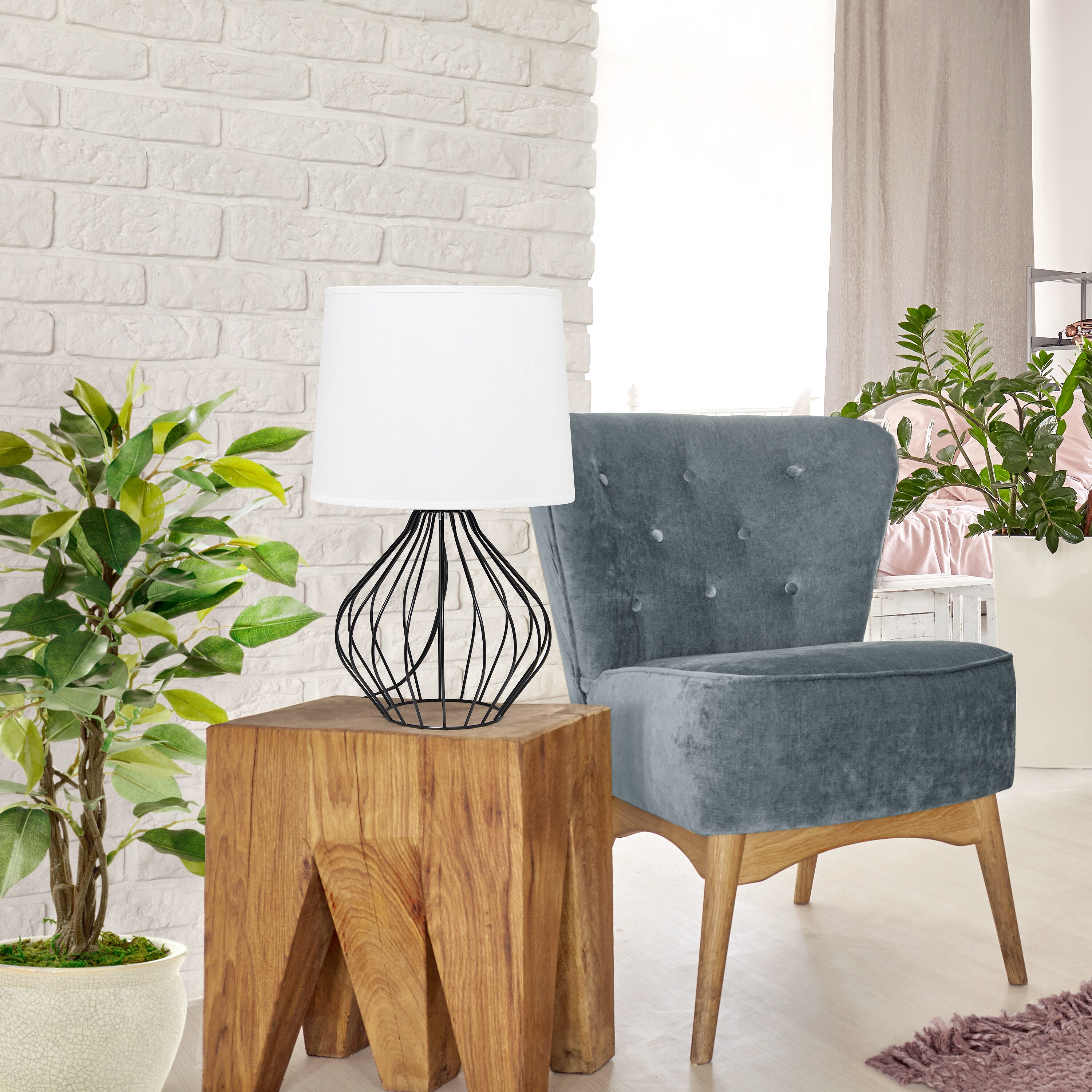 Simple Designs LT2086-WOB Table-Lamps - View #5