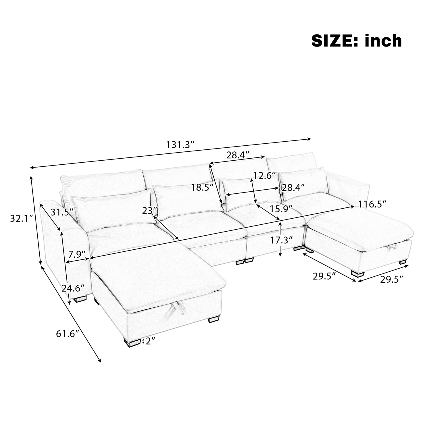 GZMR GZ-GN3804A Sofas-Loveseats - View #13