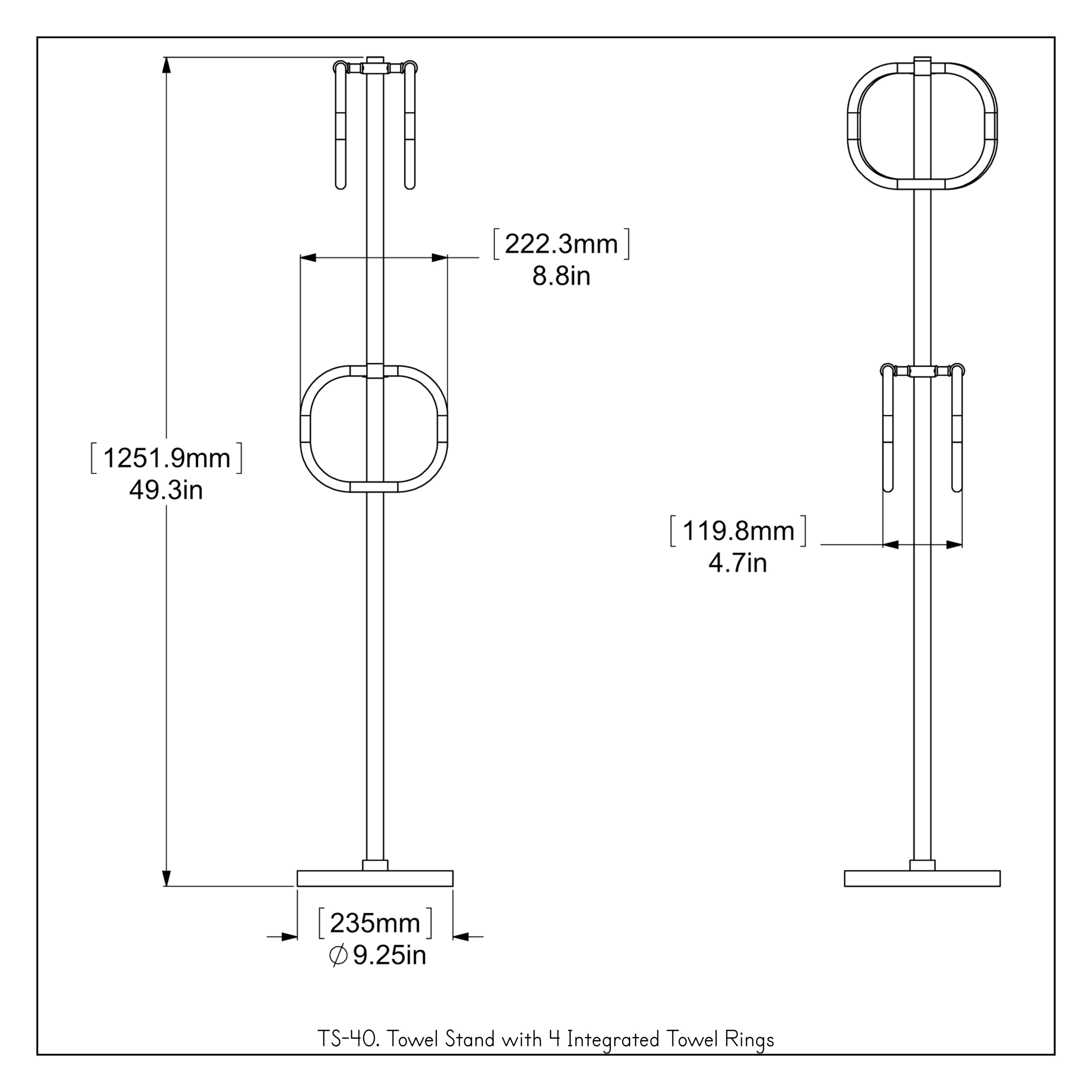 Allied Brass TS-40-WHM d060355 - View #3