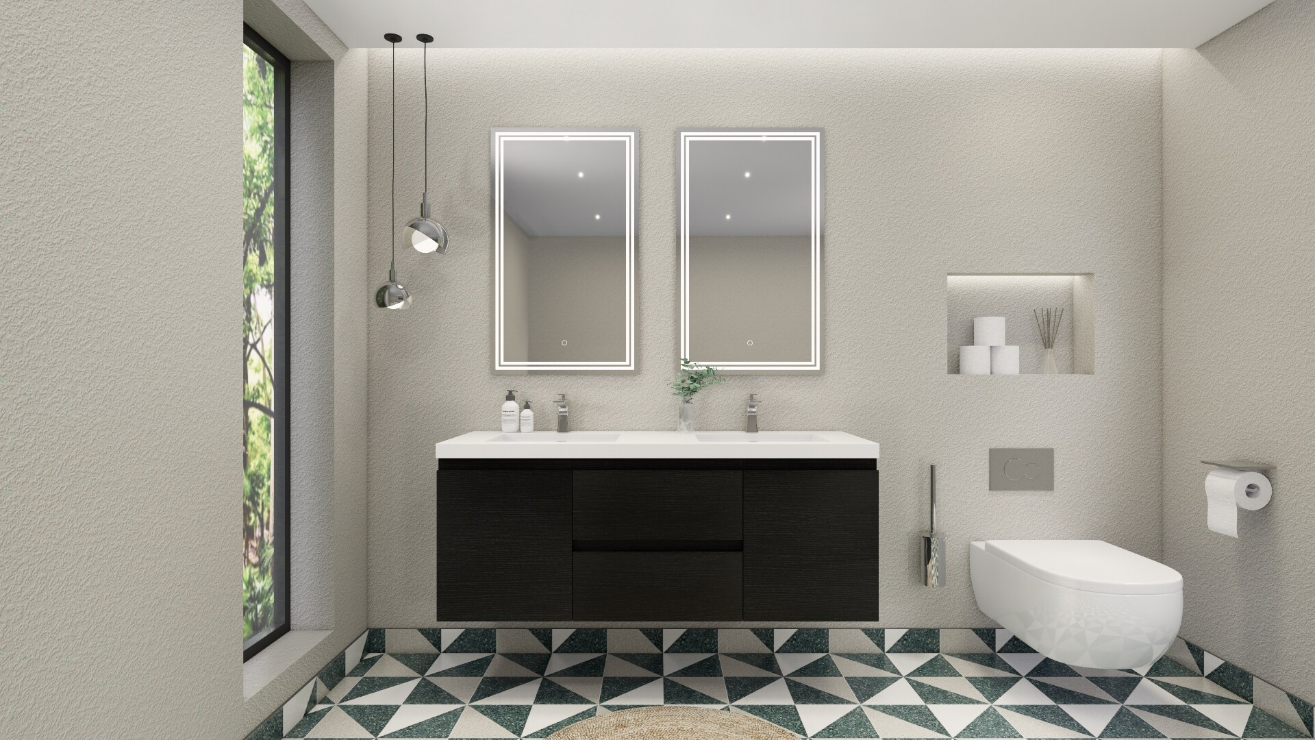 Moreno Bath MOB60D-RB Bath-Vanity-Combo - View #4