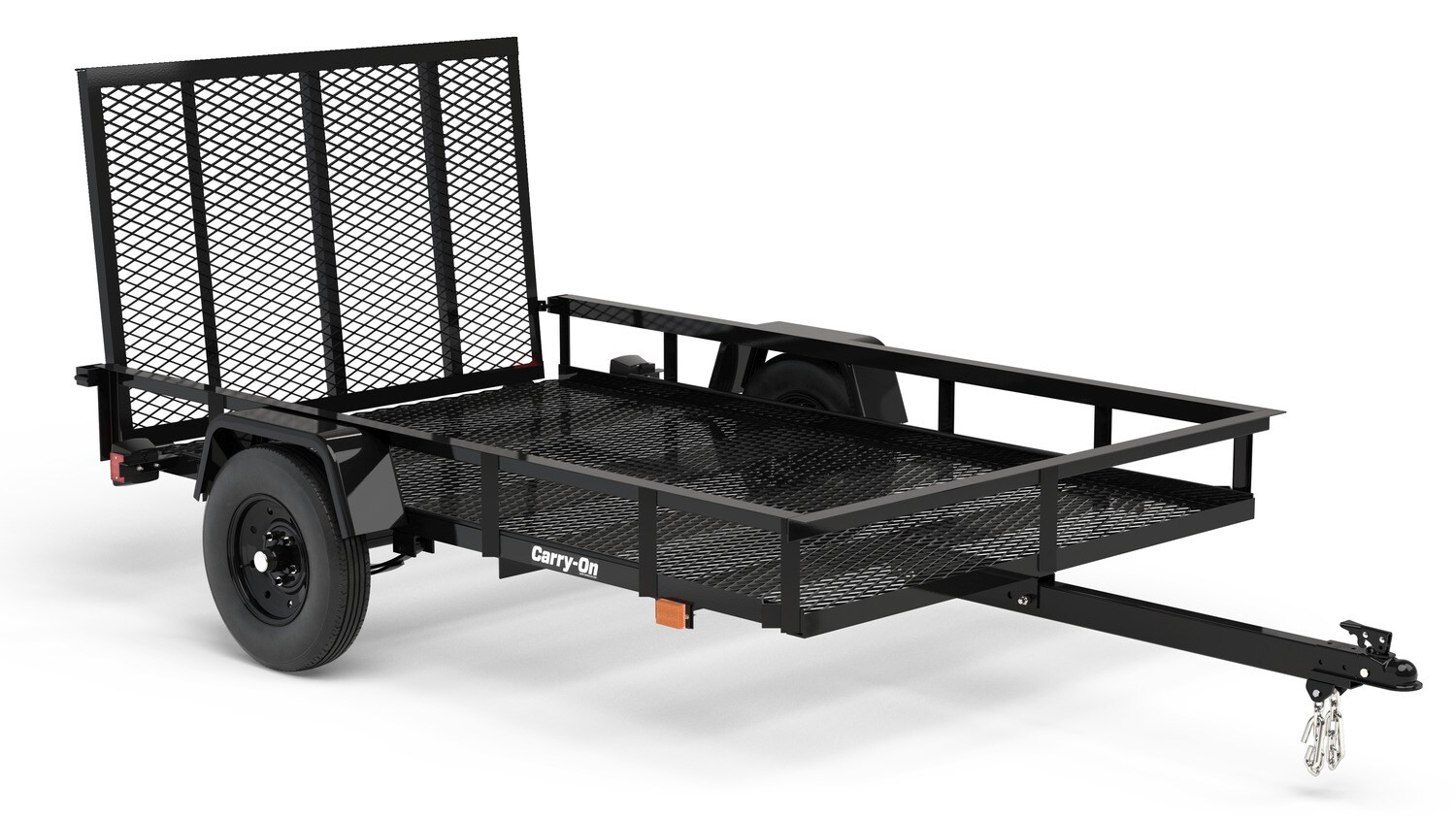 Carry-On Trailer 5-ft x 8-ft Steel Mesh Utility Trailer with Ramp Gate (1625-lb Capacity)