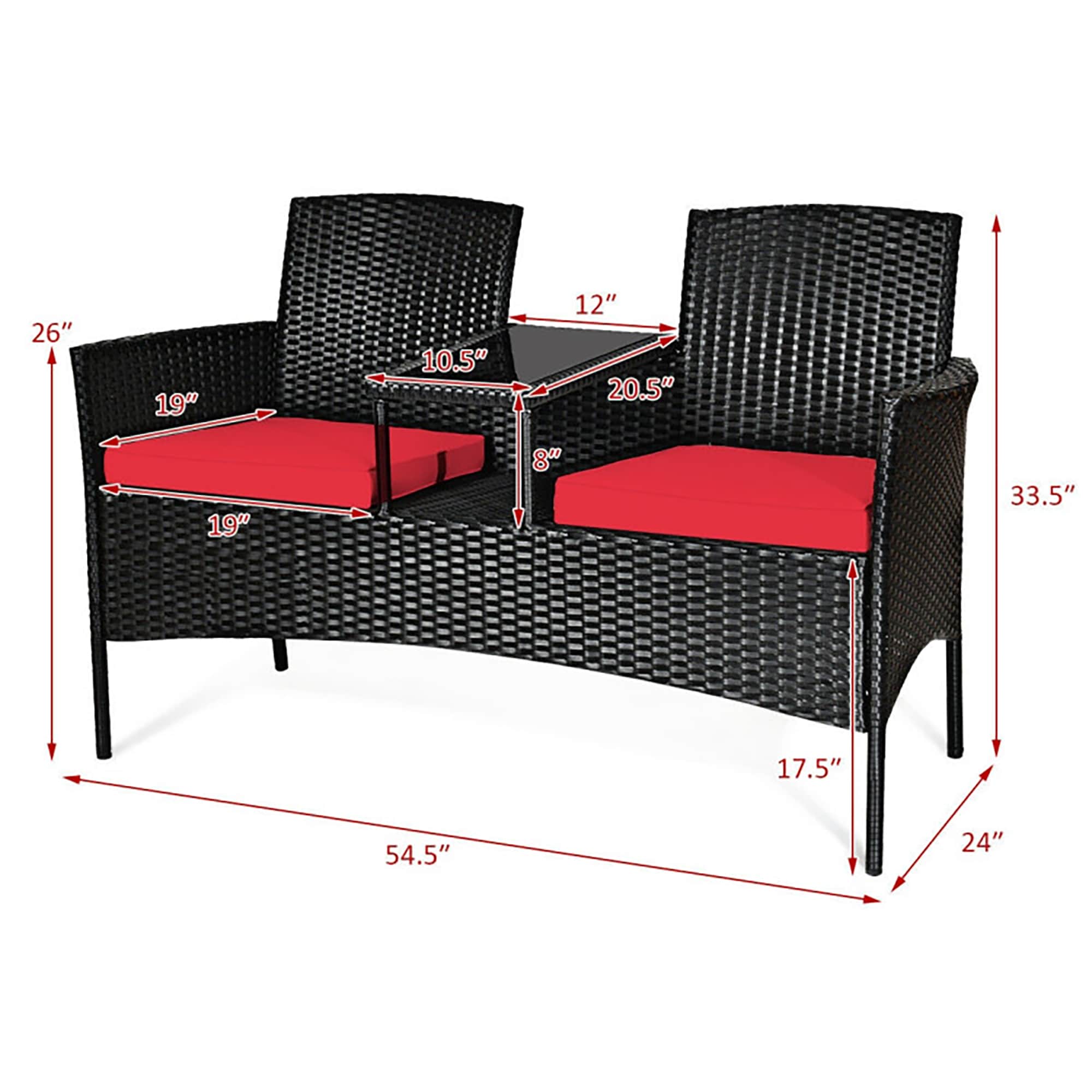 CASAINC CEW-CYHZ012-RD-DB05 Patio-Chairs - View #6