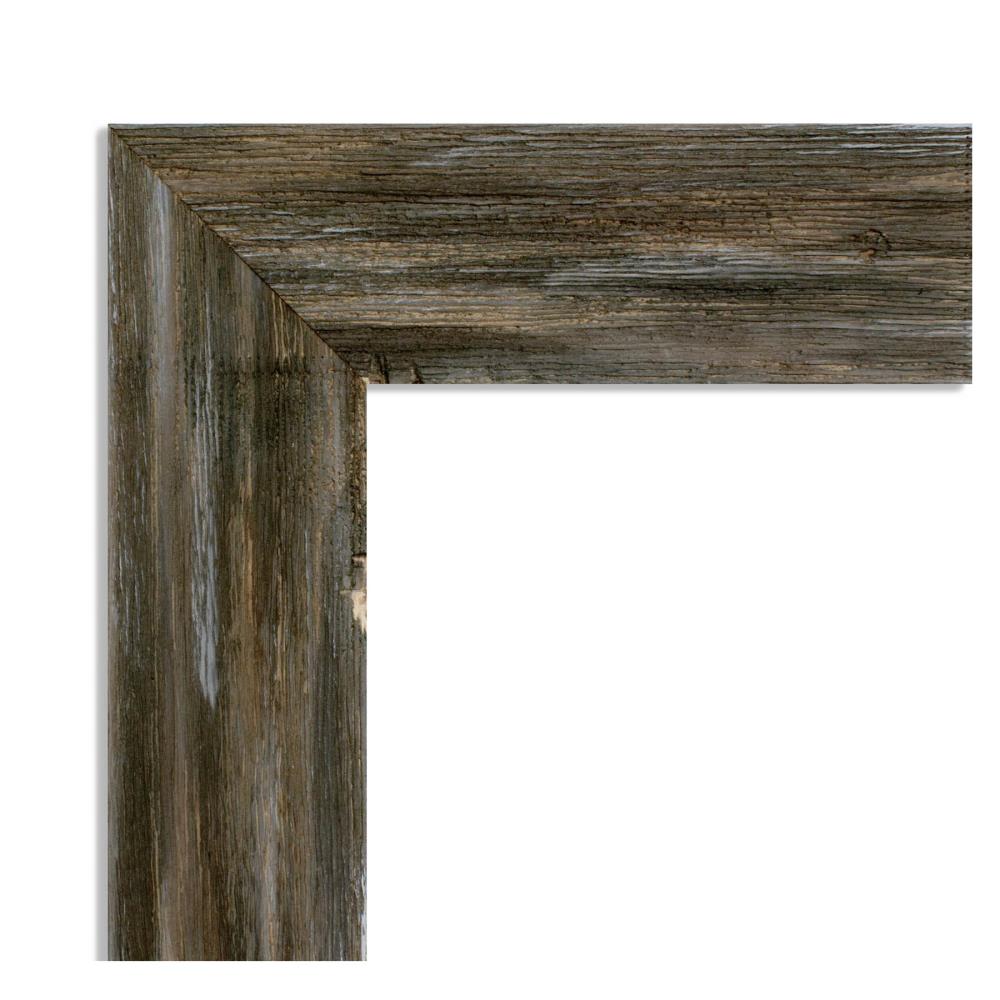 Amanti Art Fencepost Brown Frame Collection 40.62-in W x 28.62-in H ...