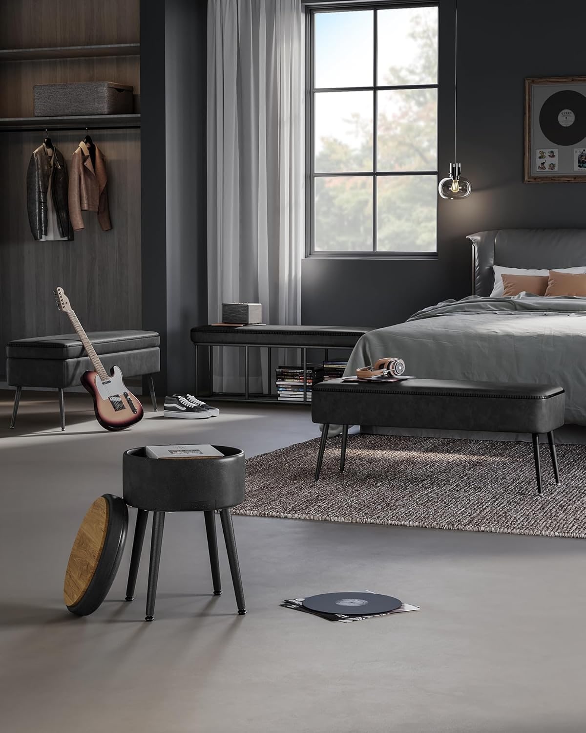 SONGMICS HOME LOM076B01 Indoor-Ottomans - View #3