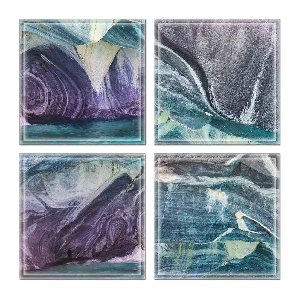 Instant Mosaic 9910103 Upscale Designs 32-Pack Multicolor 6-in x 6-in Glossy Glass Random Wall Tile