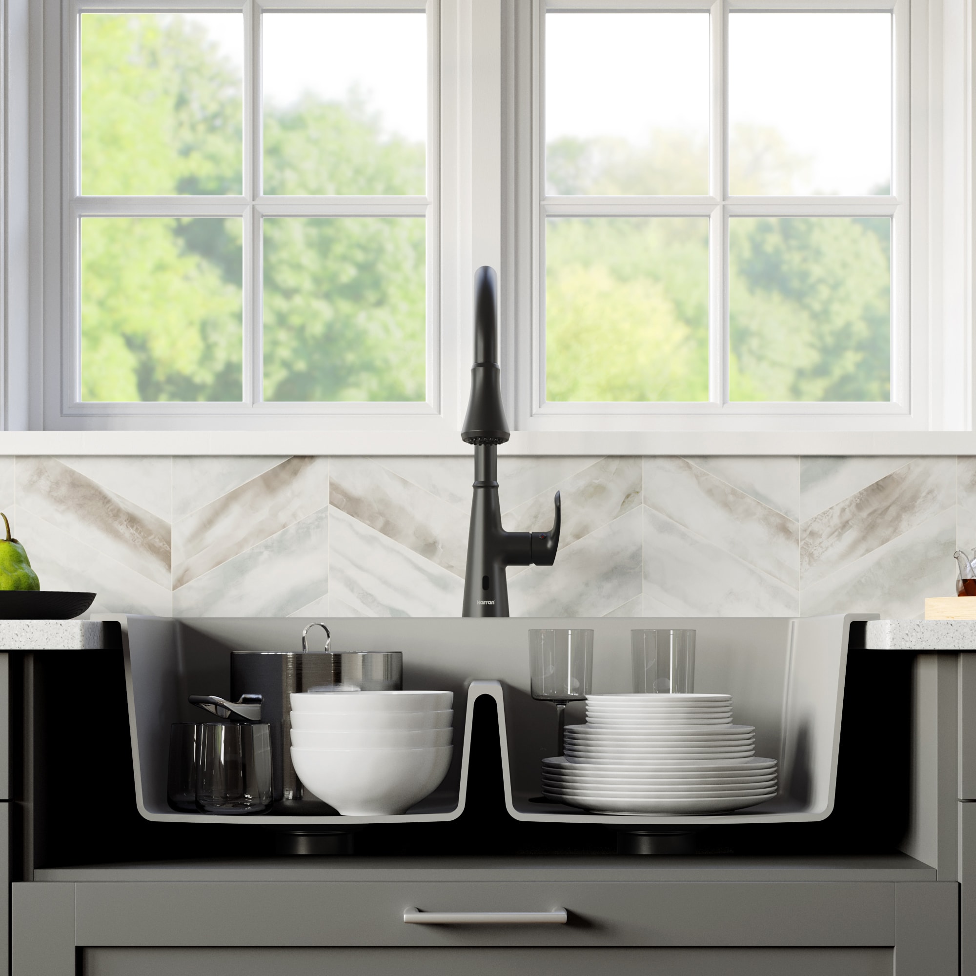 Karran QT-810-GR Kitchen-Sinks - View #4
