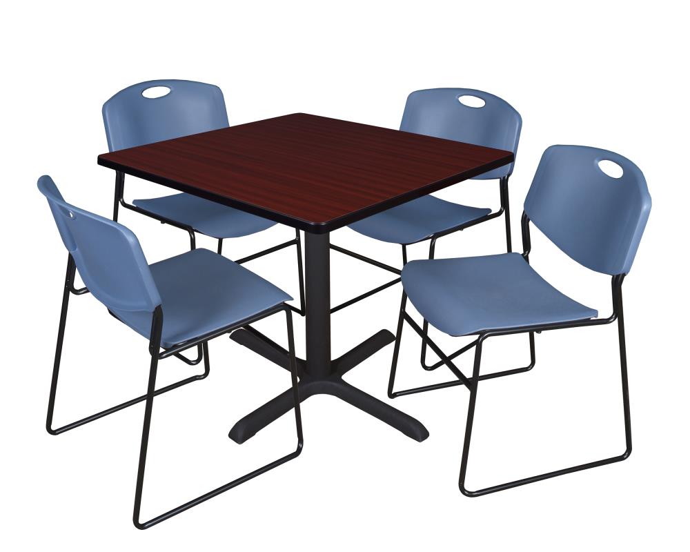 Regency TB4242MH44BE Breakroom Brown 4-Person Training Table (42-in W x 29-in H)