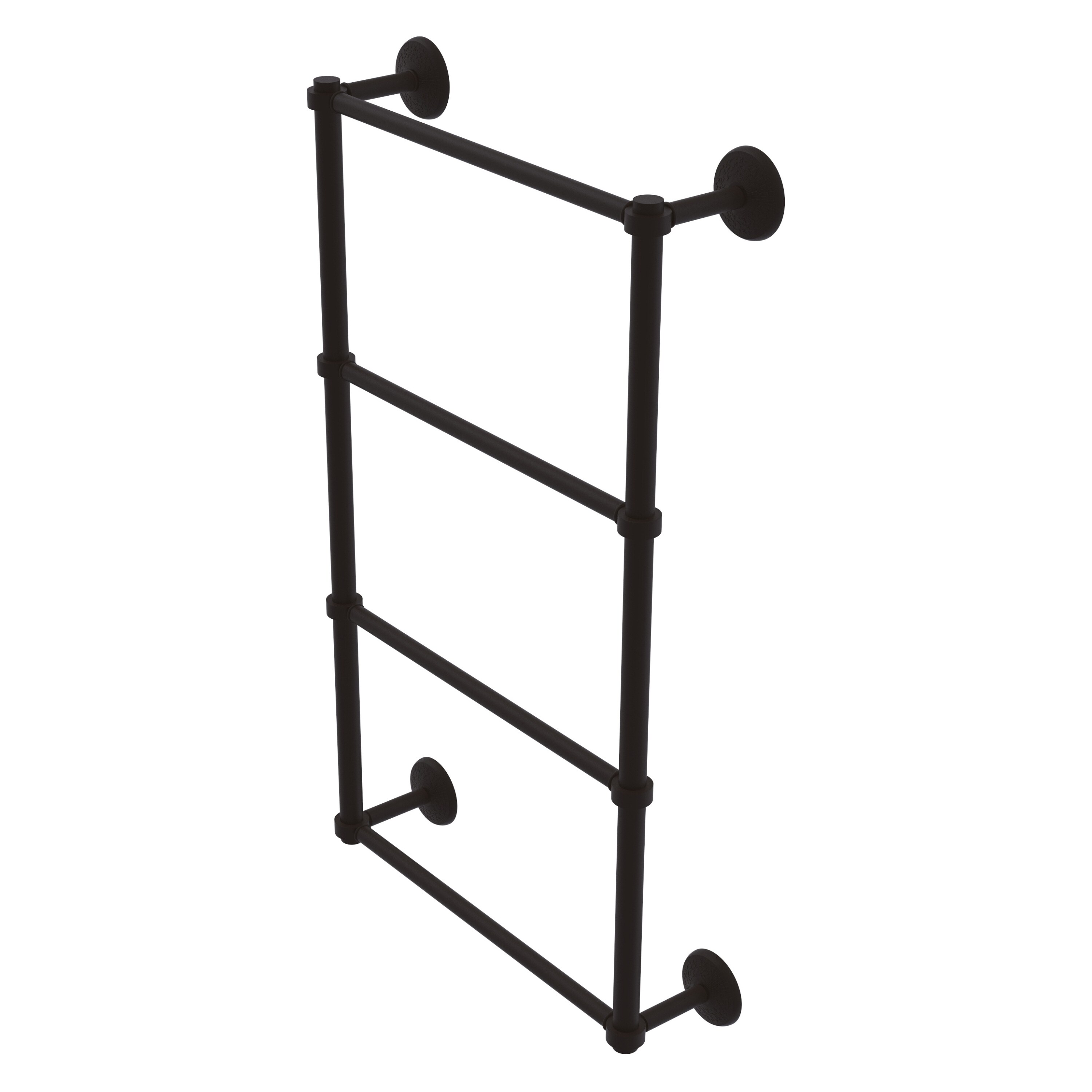 Allied Brass MC-28-24-ORB Monte Carlo 24-in double Oil-rubbed bronze Wall mount 4-tier Towel Bar