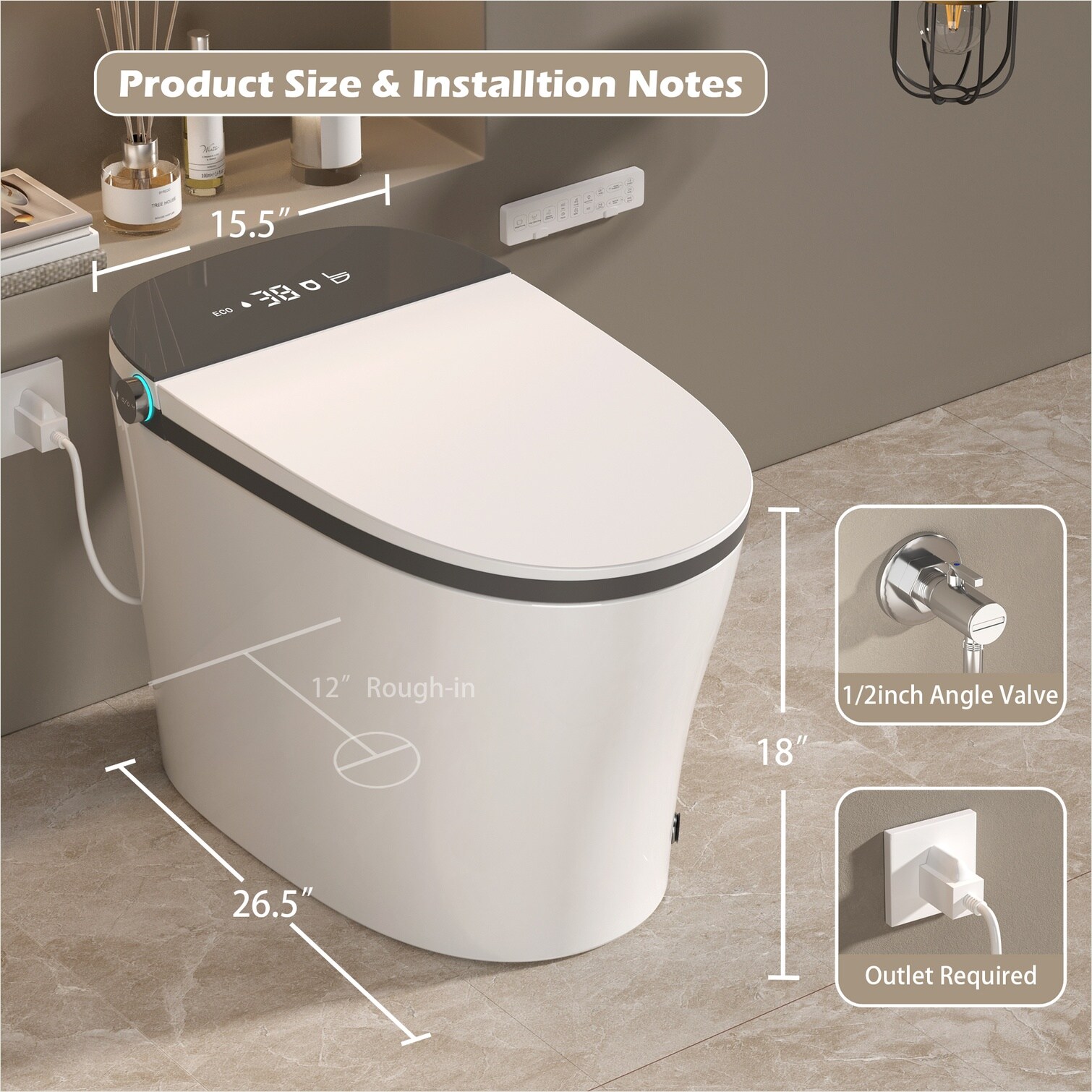 SunJet U96VM61XGXGZ toilets - View #3