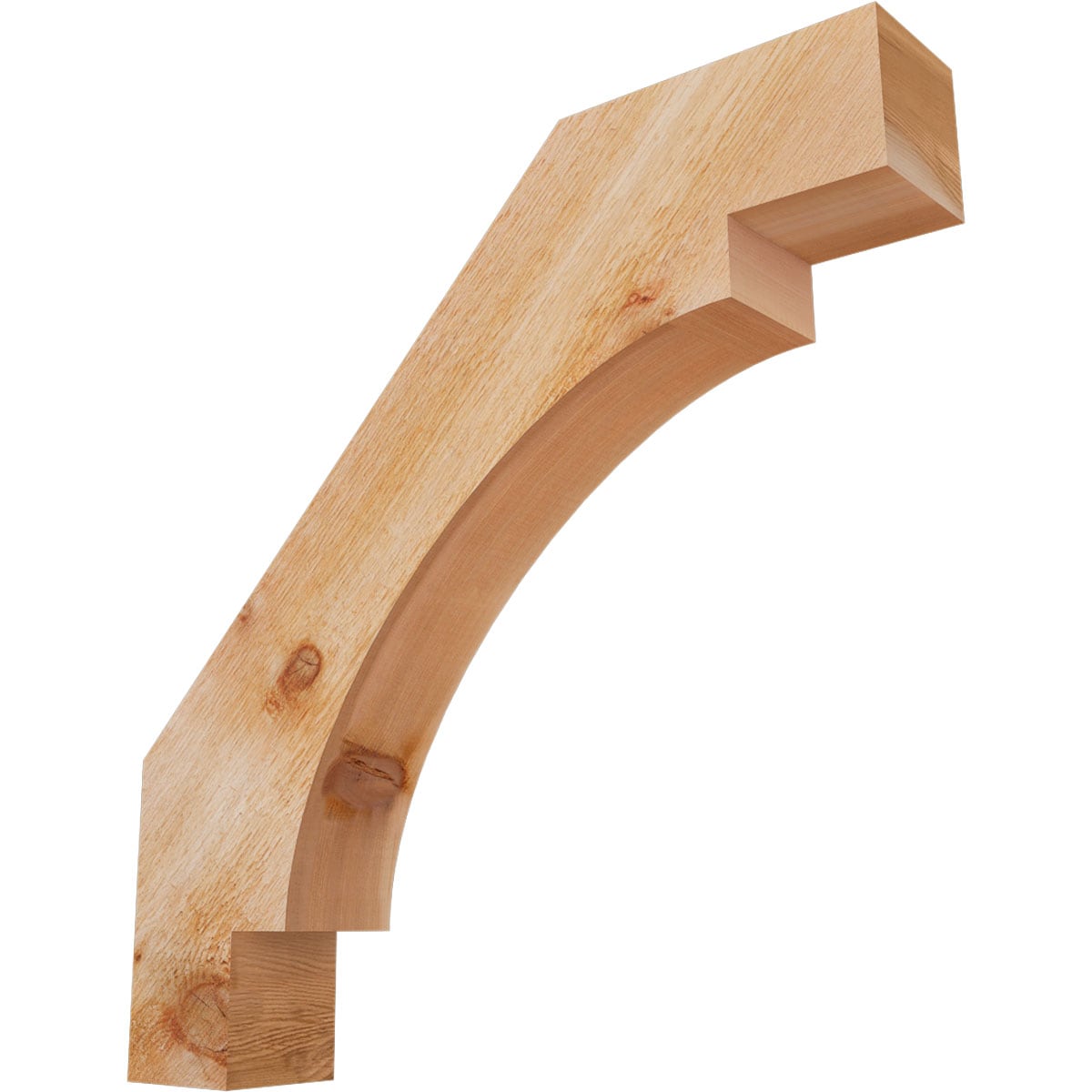 Ekena Millwork BRC04X24X24MRC00RWR 4-in x 24-in x 24-in Western Red Cedar Wood Merced rough sawn