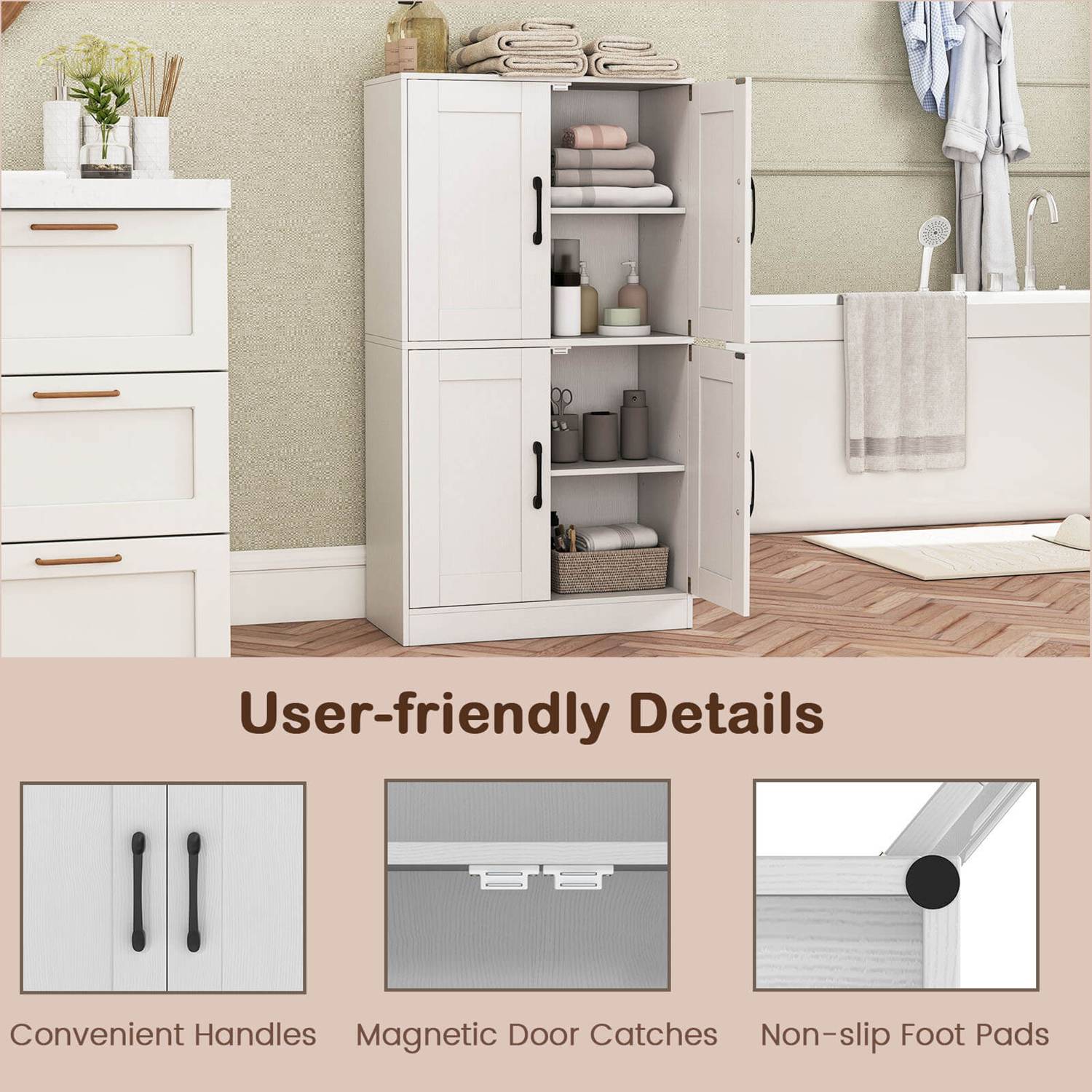 Costway CSHY003251 Utility-Storage-Cabinets - View #5