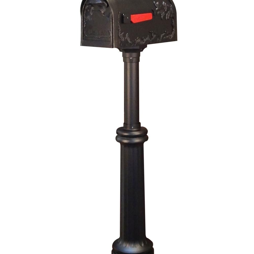 Special Lite SPCLL463  SCB-1005-SPK-590-BLK Hummingbird Curbside with Bradford Surface Mount Mailbox Post, Black