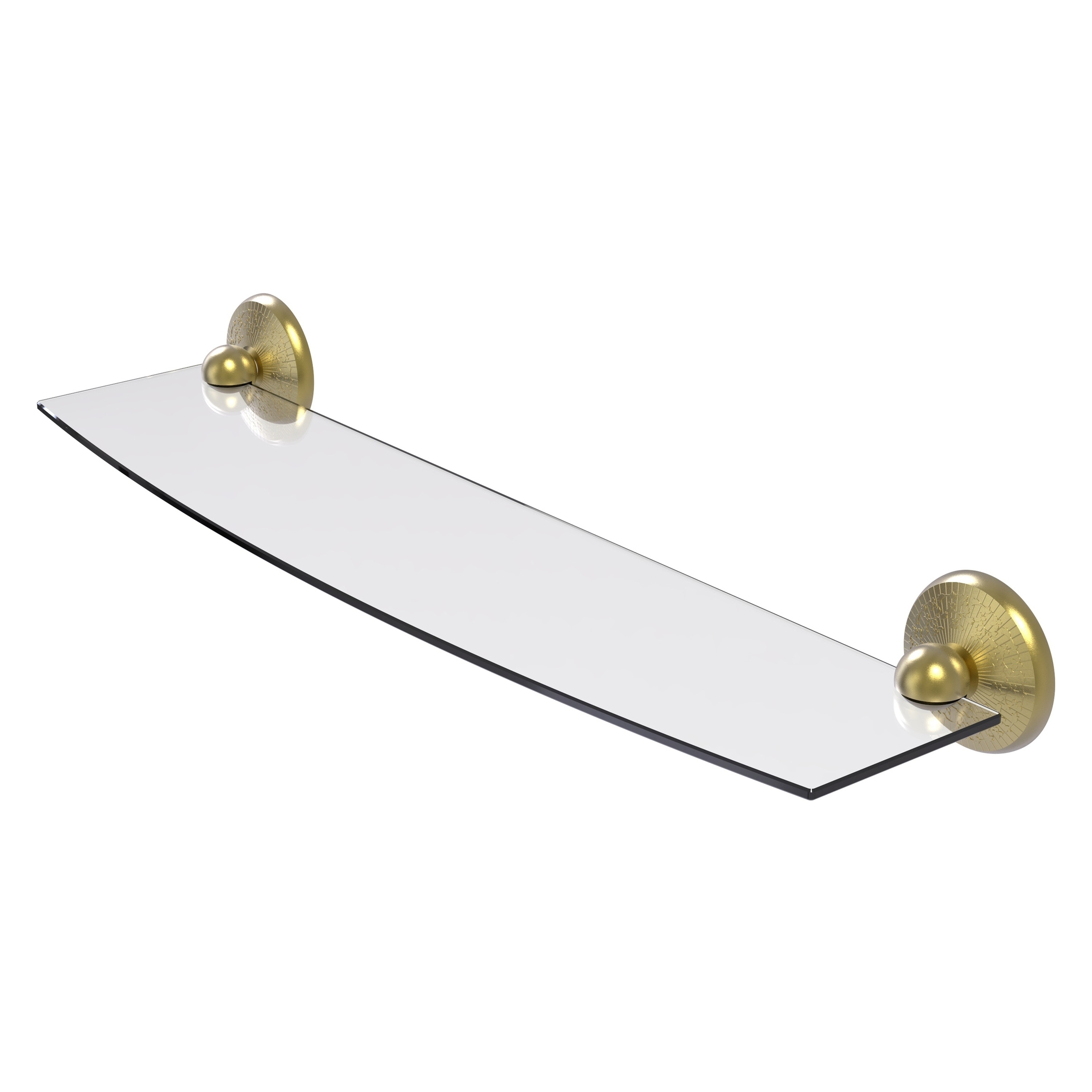 Allied Brass MC-33/24-SBR Monte Carlo Satin Brass Wall mount Bathroom Shelf ( 24-in x 3-in x 5-in )