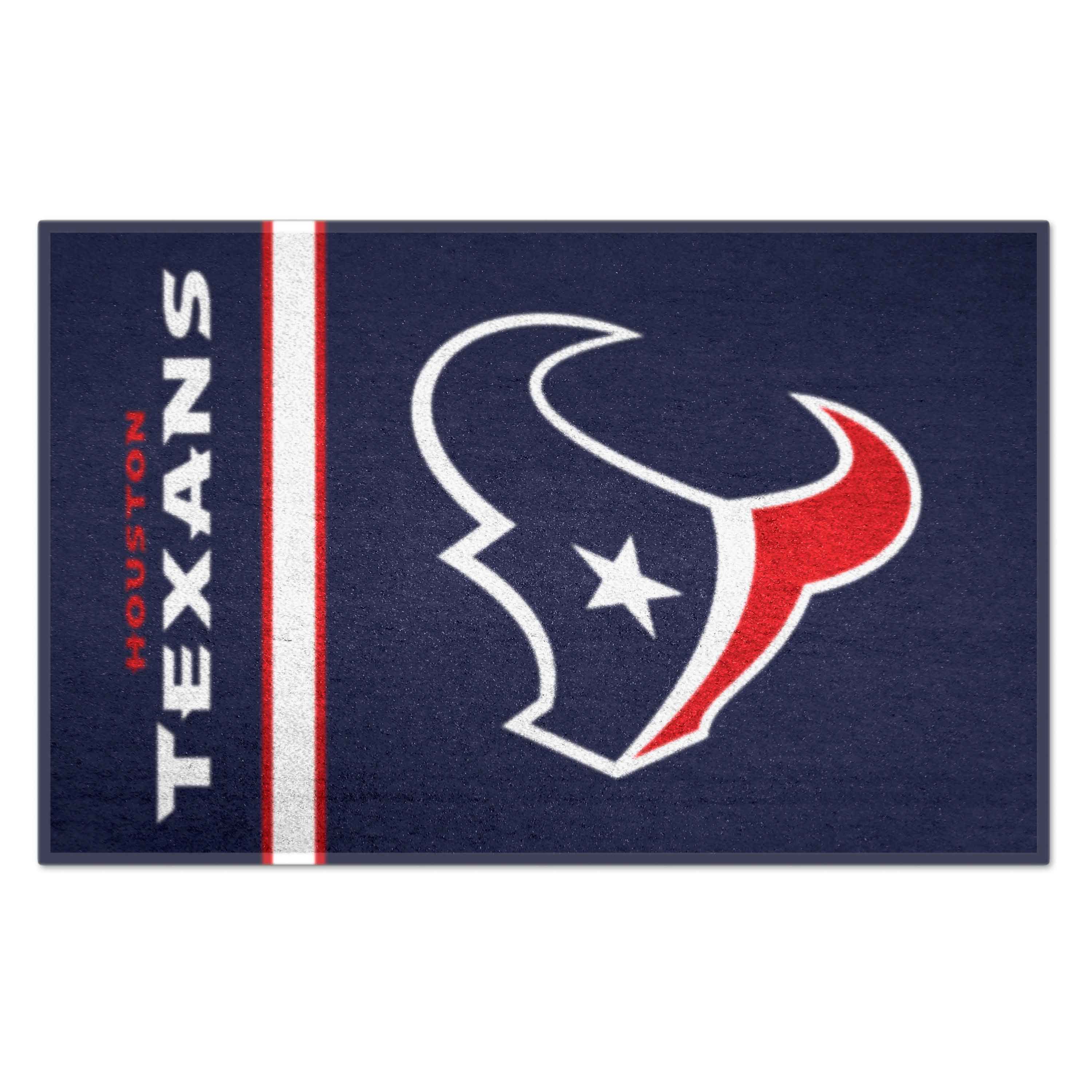 FANMATS 8234 Houston Texans 2-ft x 3-ft Navy Nylon Rectangular Indoor or outdoor Decorative Sports Door mat