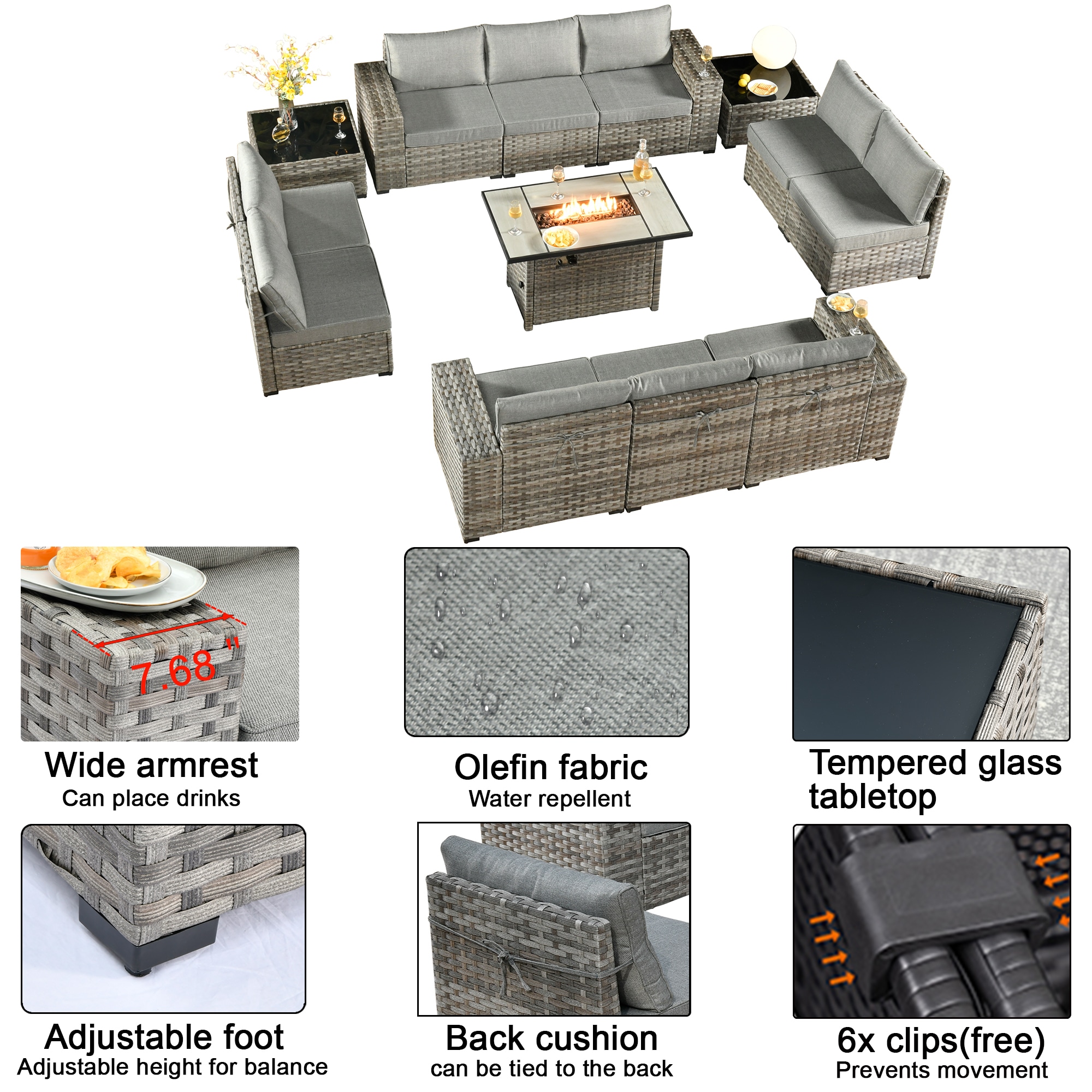 XIZZI XIBBR205-12FP Patio-Conversation-Sets - View #4