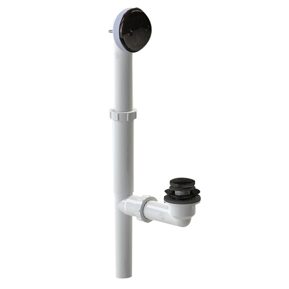 WATCO 500-FA-PVC-BZ 1-1/2-in Oil-rubbed bronze 500 Oil-rubbed bronze Foot lock Drain with PVC Pipe Included