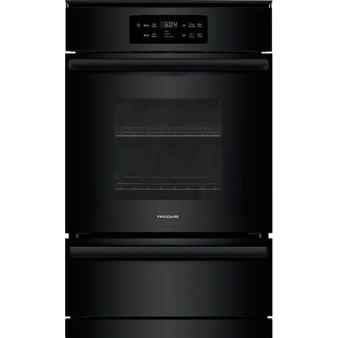 Frigidaire 24 In Self Cleaning Single Gas Wall Oven Black The Ovens Department At Com - Frigidaire 24 Inch Single Gas Wall Oven