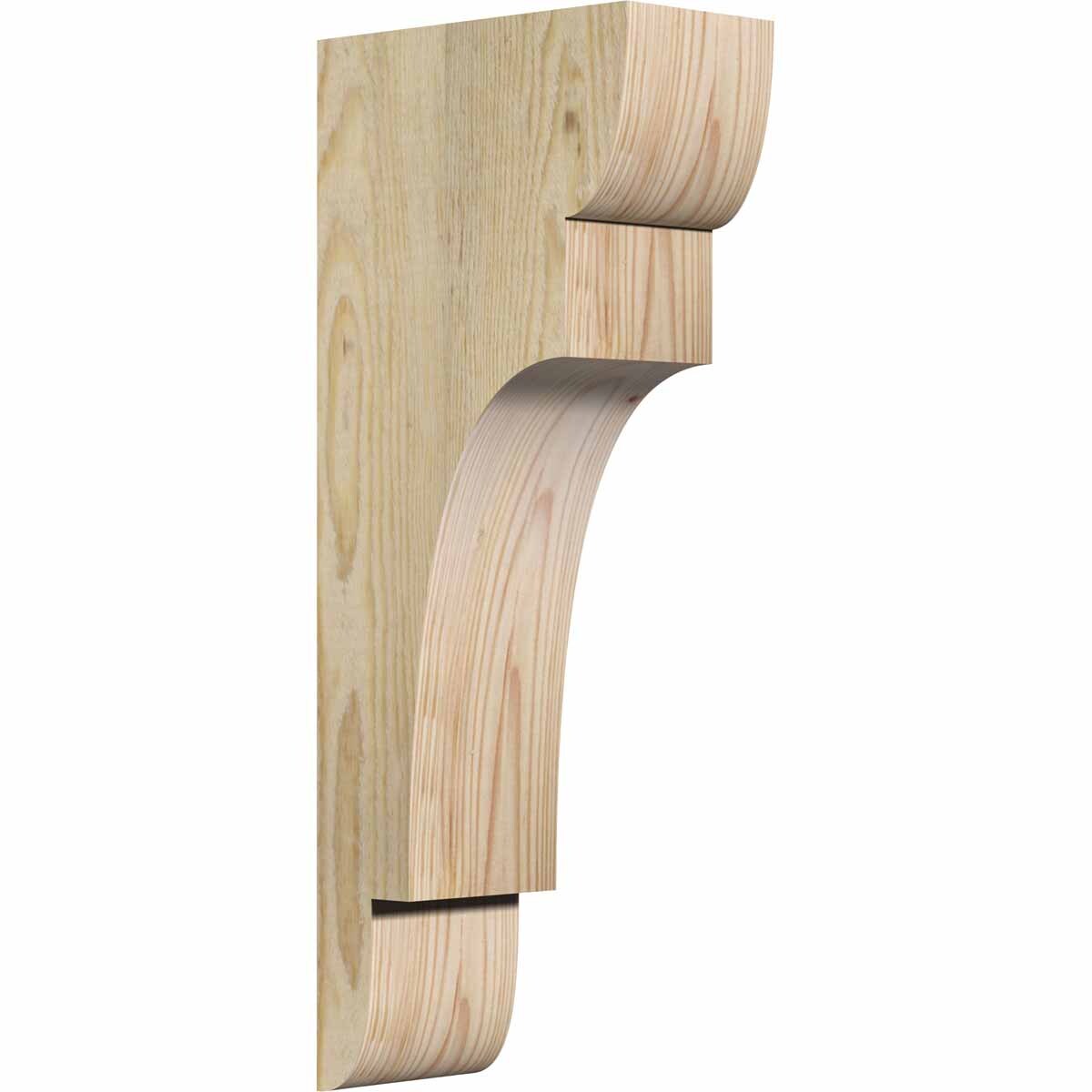 Ekena Millwork COR04X08X20NEB00RDF 4-in x 8-in x 20-in New brighton Unfinished Douglas fir Wood Paintable/Stainable Corbel