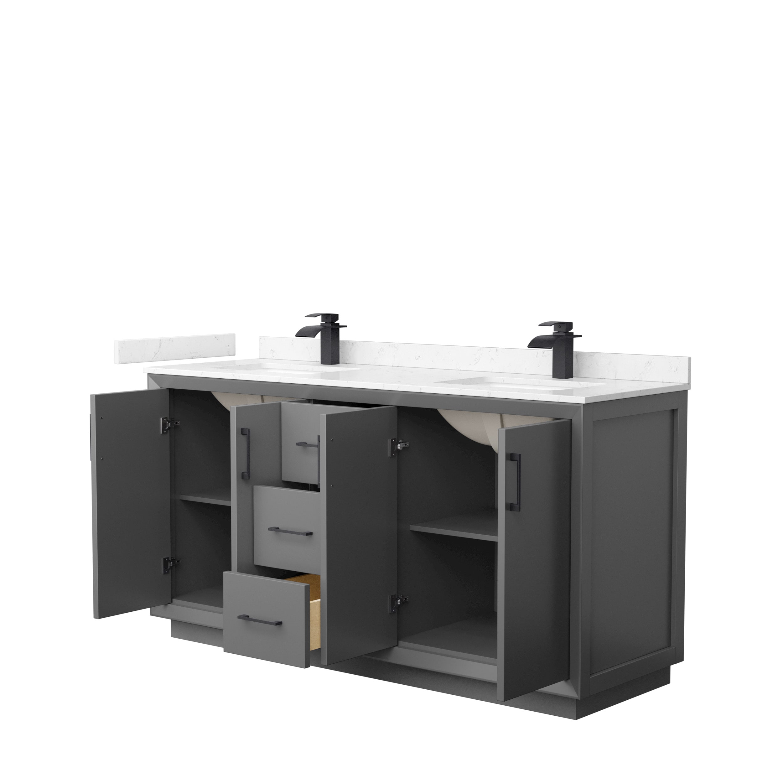 Wyndham Collection WCF414166DGBC2UNSMXX Bath-Vanity-Combo - View #2