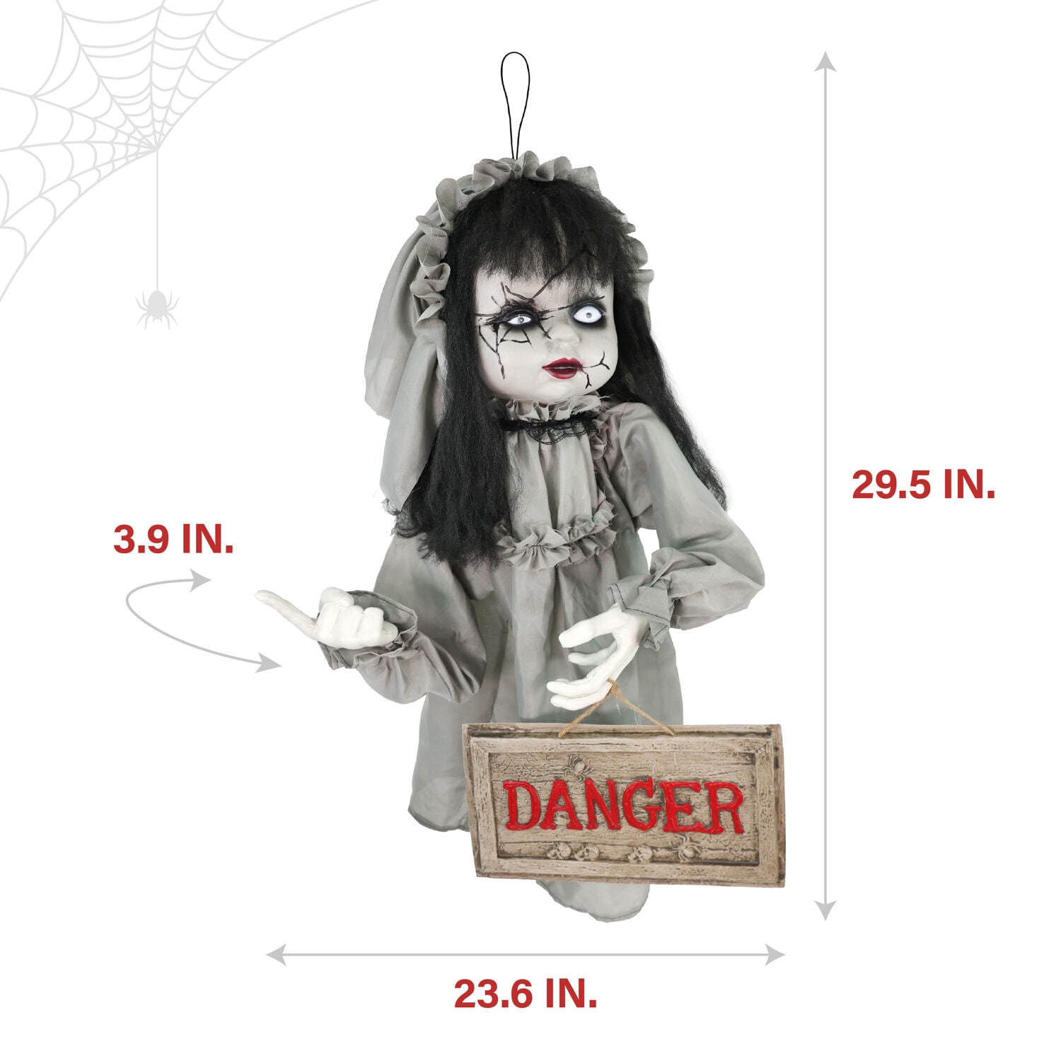 Haunted Hill Farm HHGIRL-11FLSA Halloween-Animatronics - View #3