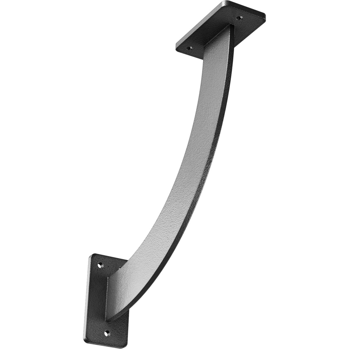 Ekena Millwork BKTM02X11X11BRHSV Bradford 11-in x 2-in x 11-in Gray Steel Countertop support bracket
